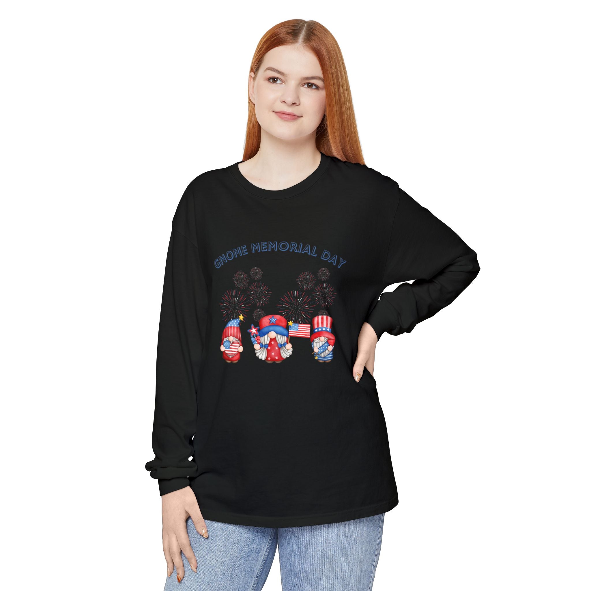 Gnome Memorial Day Long Sleeve T-Shirt