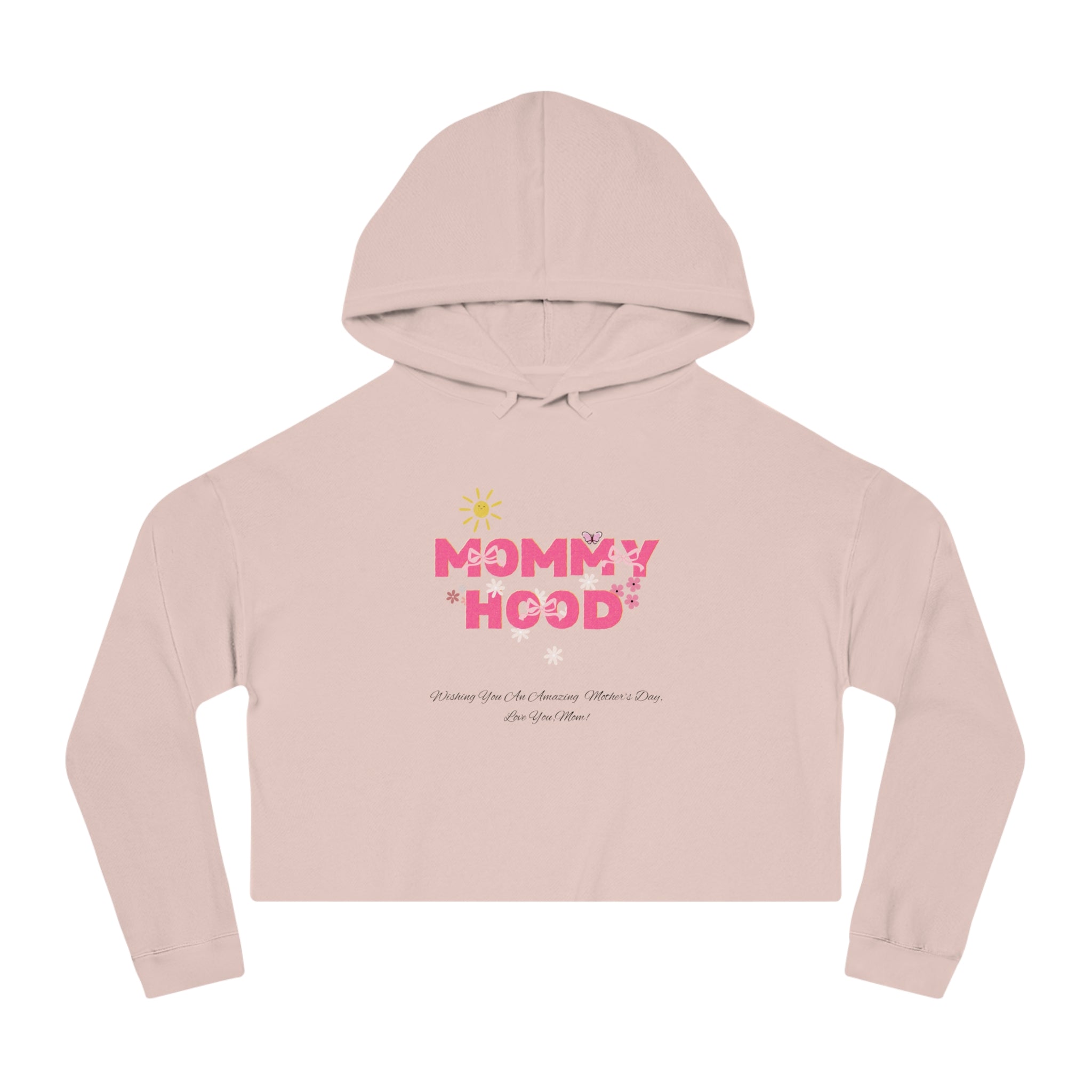 Mommy Hood Cropped Sweatshirt