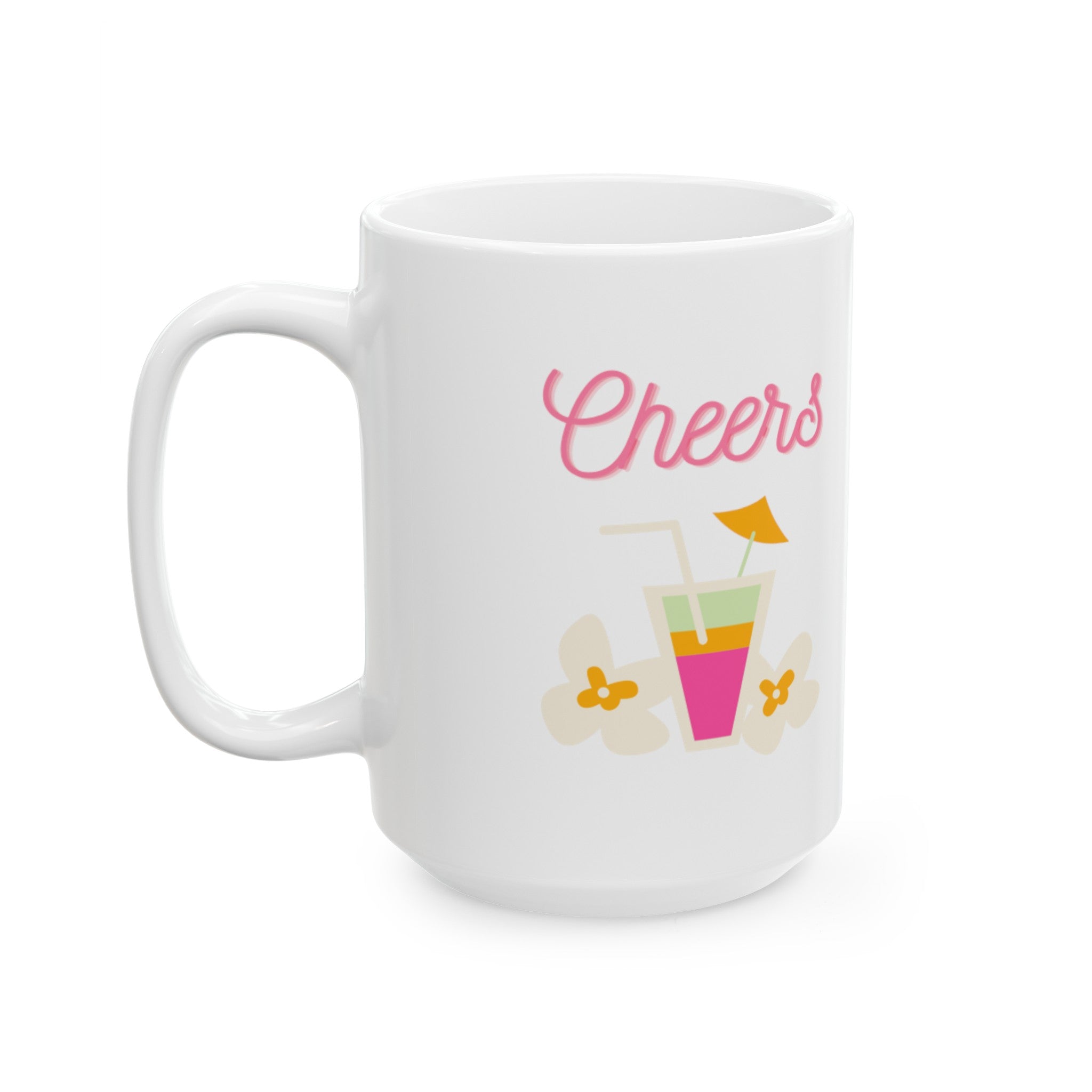 Cheers To Summer Ceramic Mug, (11oz, 15oz)