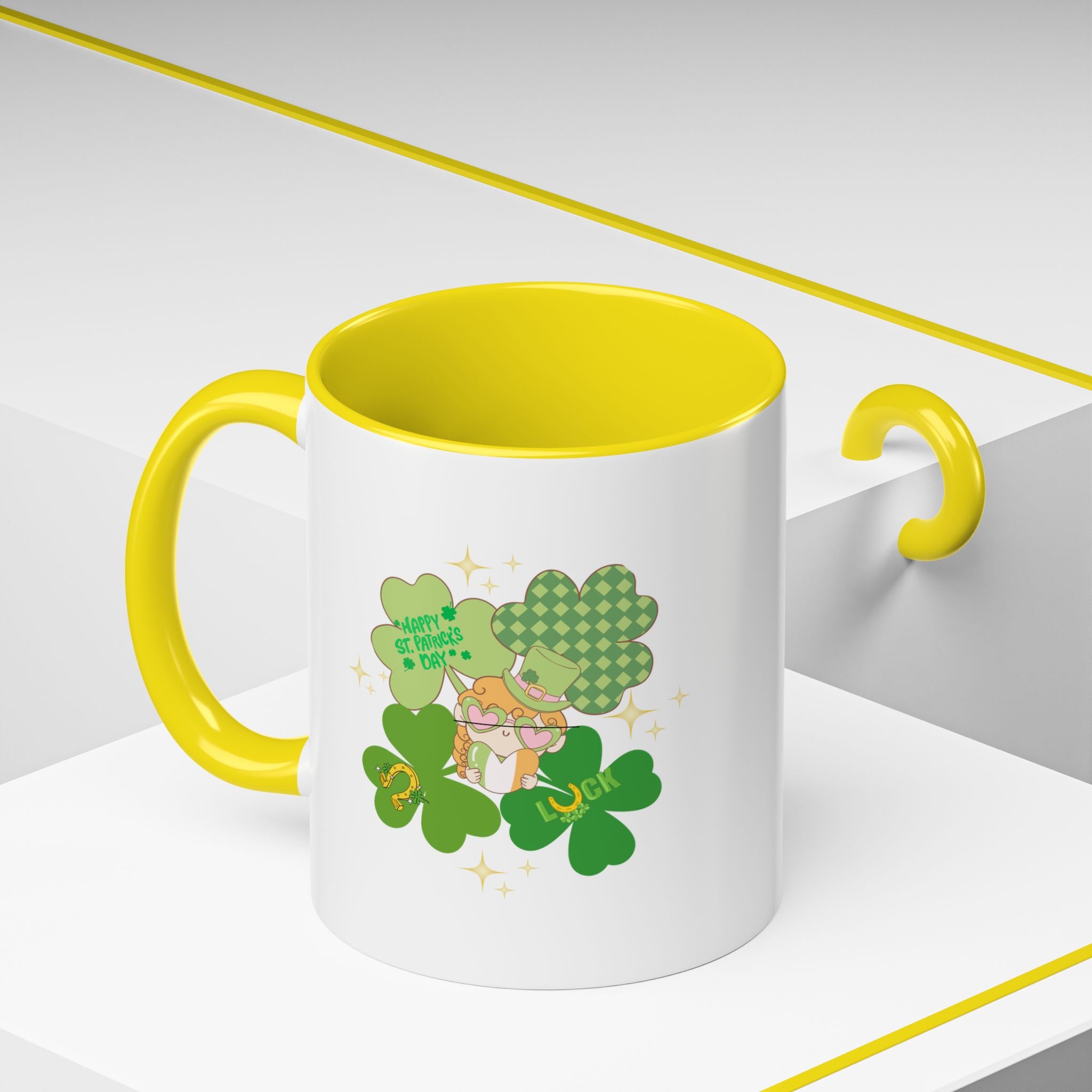 Retro St. Paddy's Day Accent Coffee Mug - 11oz & 15oz