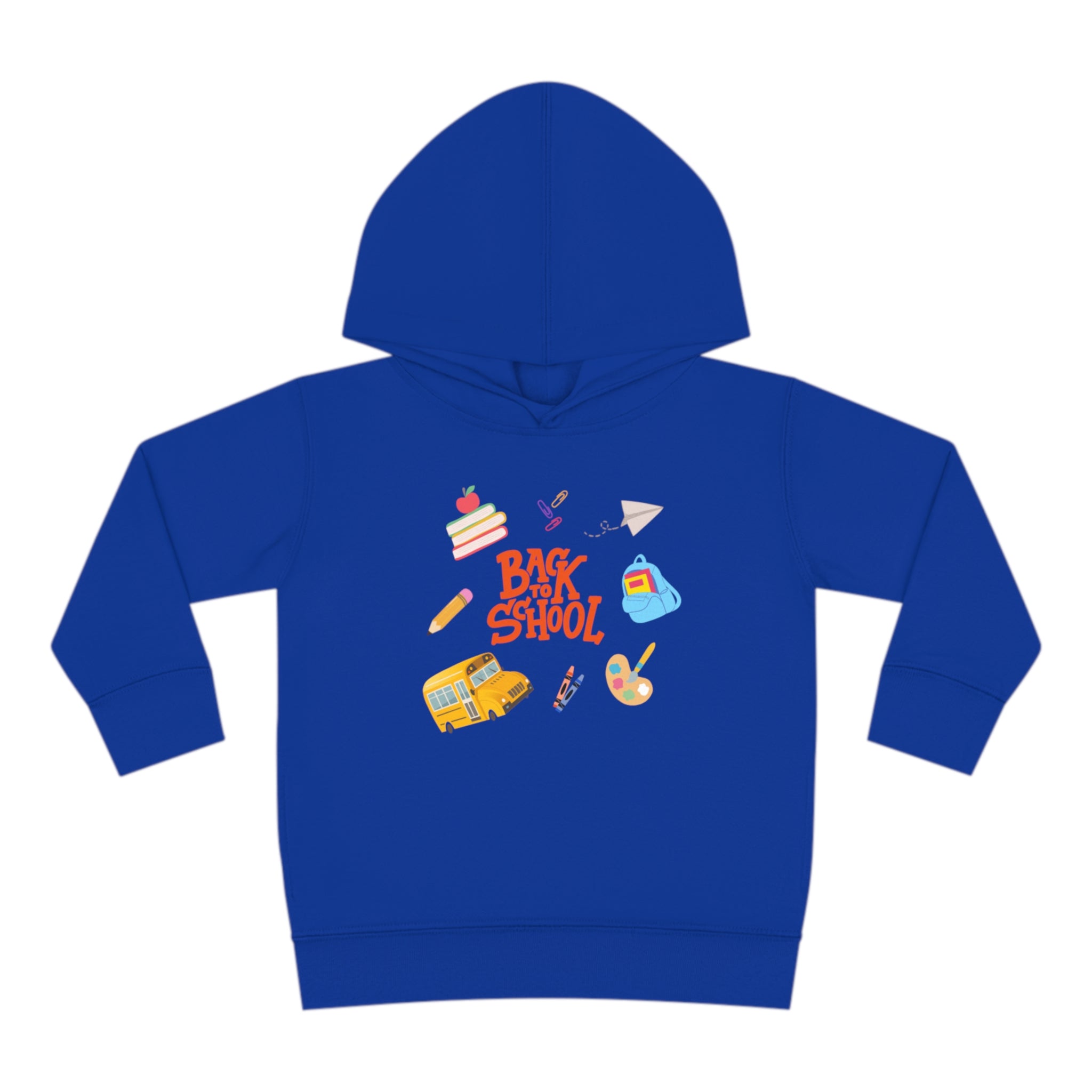 Back To School Time Toddler Pullover Fleece Hoodie