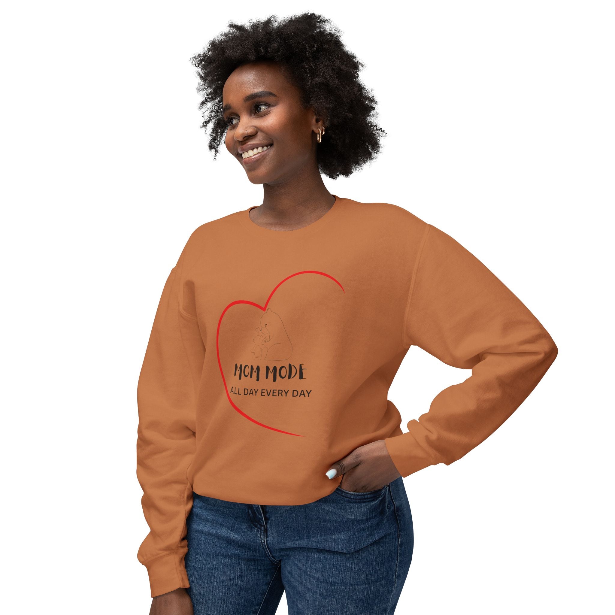 Mom Mode Lightweight Crewneck Sweatshirt