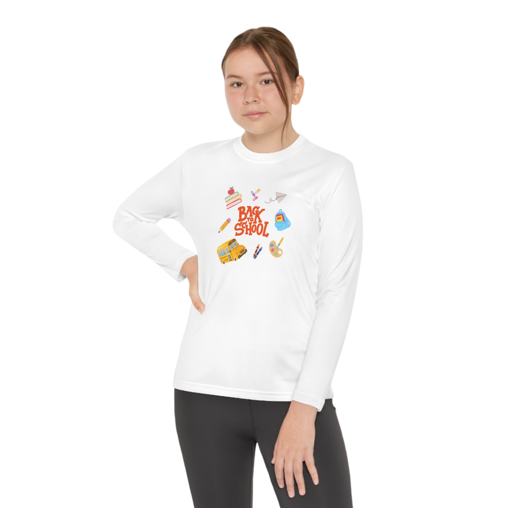 Back To School Time Youth Long Sleeve Competitor Tee