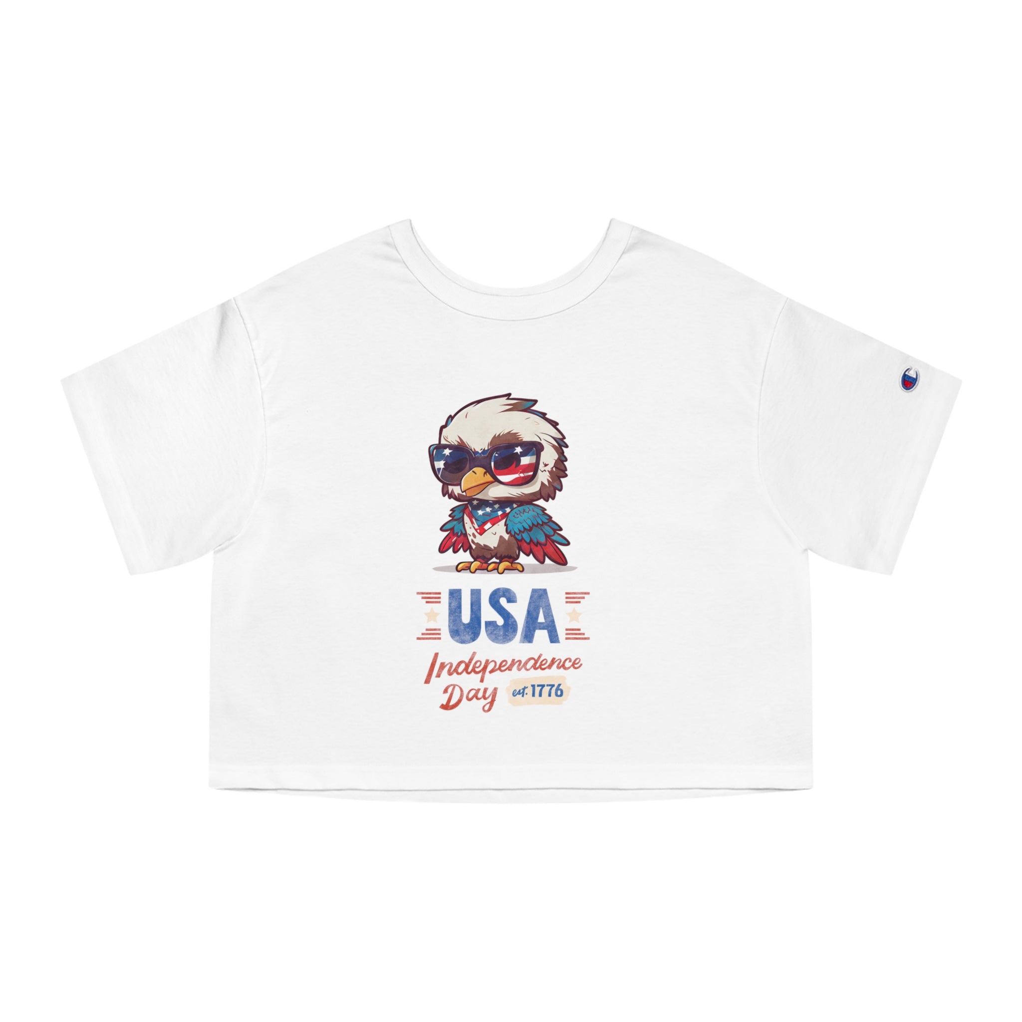 USA Independence Day Champion Women's Heritage Cropped T-Shirt