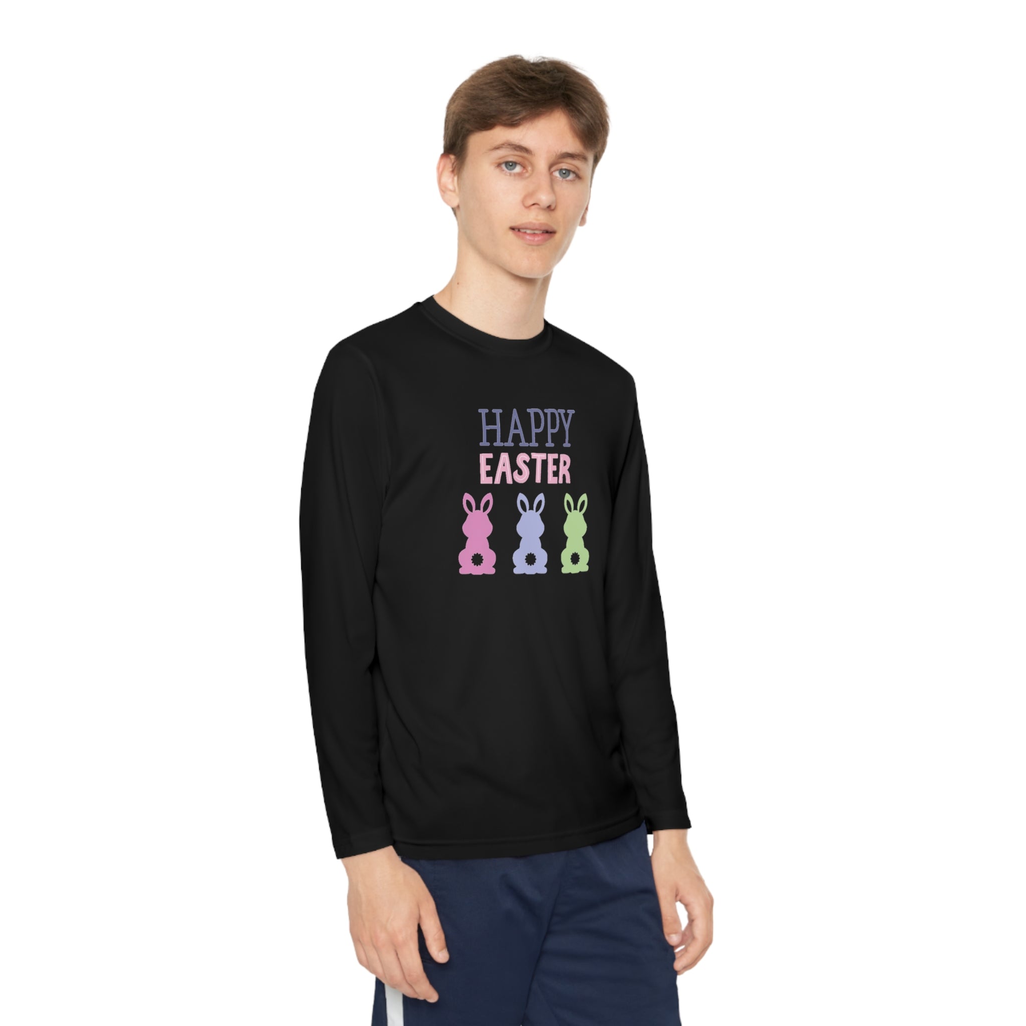 Have A Bunny-tastic Easter Youth Long Sleeve Competitor Tee