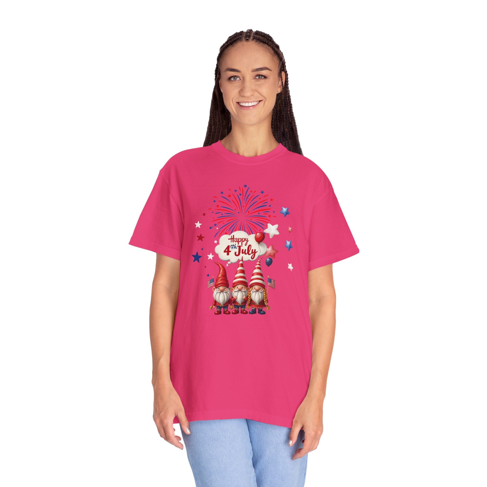 Gnome 4th of July T-shirt for 4th of July, Unisex Summer Tee