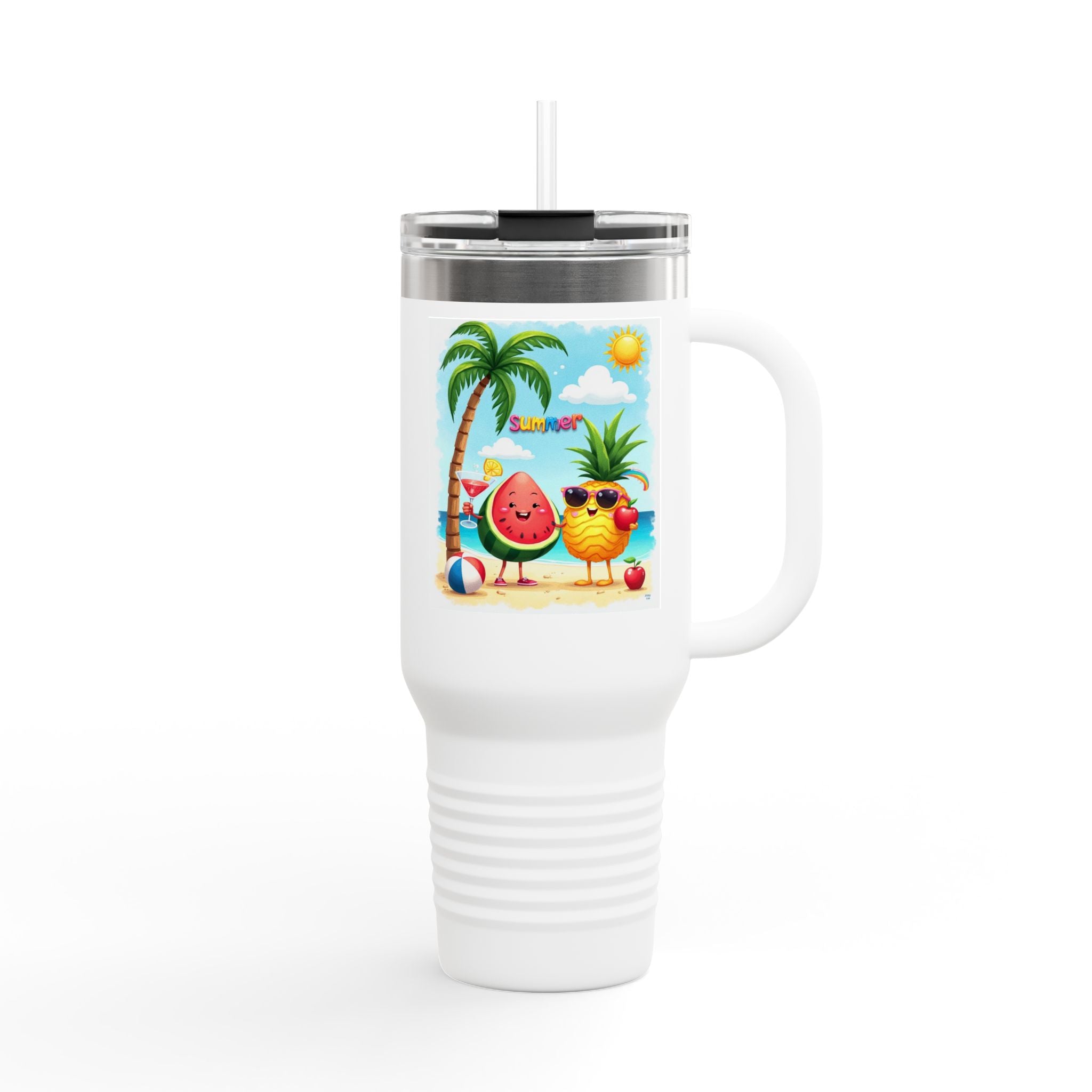 Summer Cool Insulated Travel Mug, 40oz.