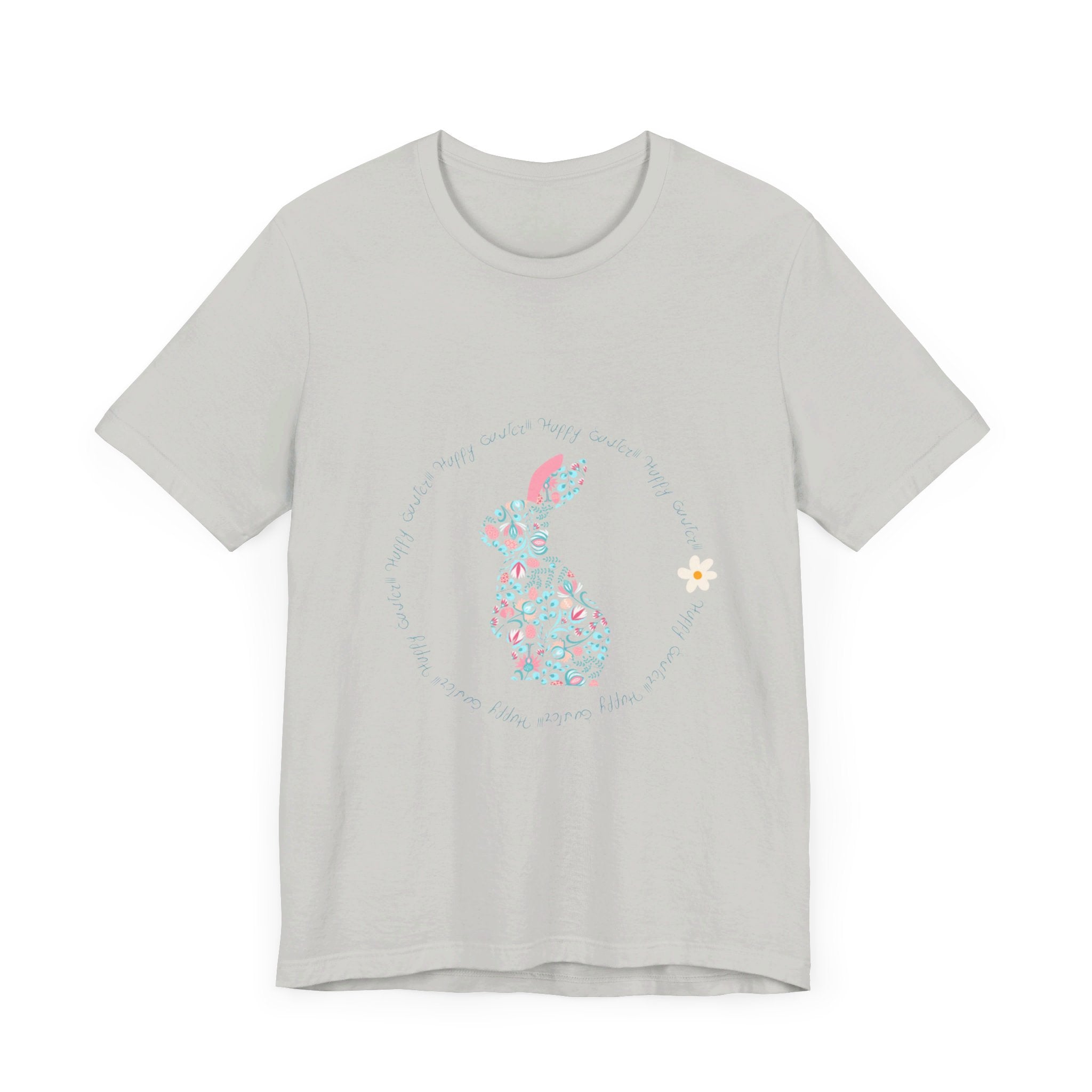 Happy Easter Rabbit Day Unisex Jersey Short Sleeve Tee