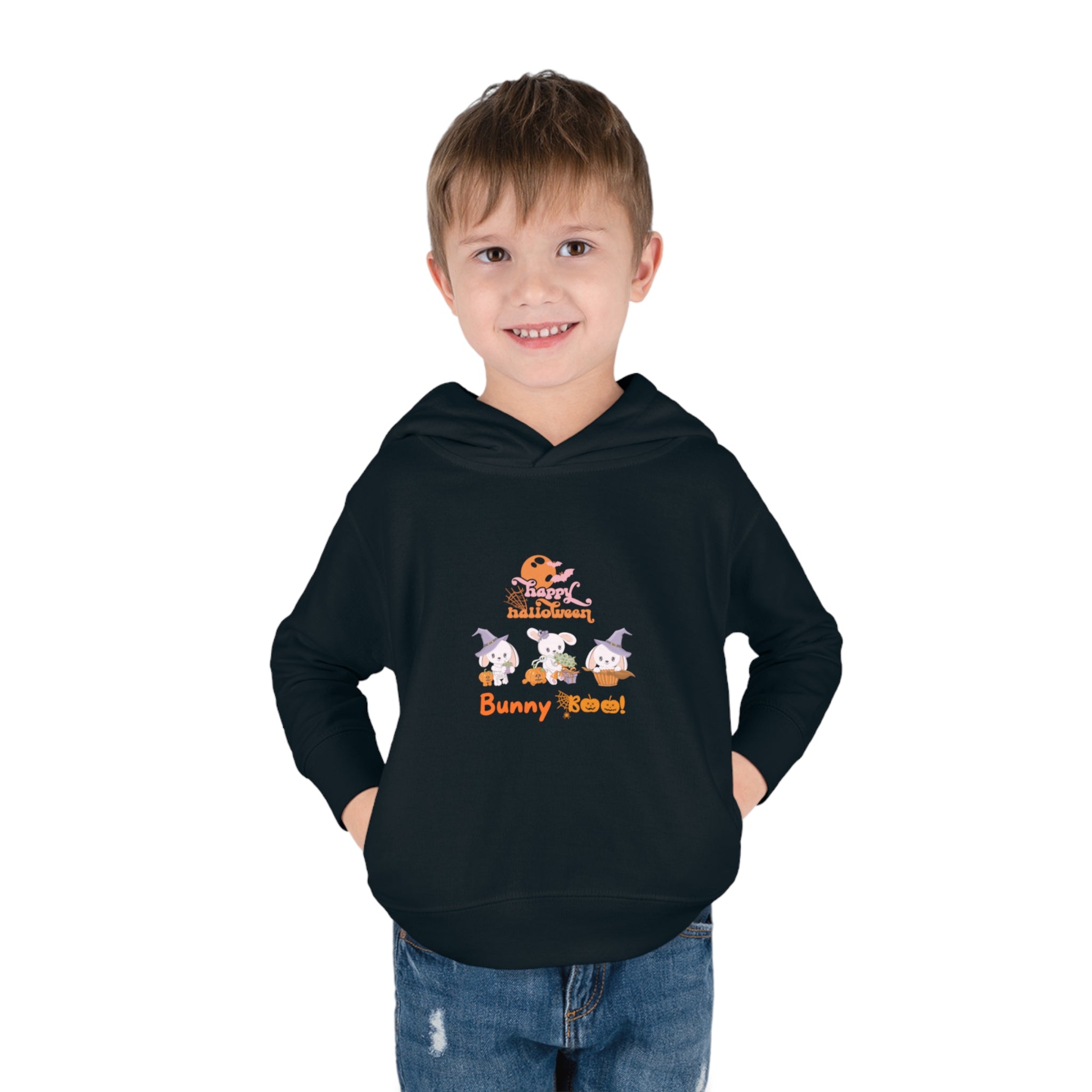 Bunny BooToddler Pullover Fleece Hoodie