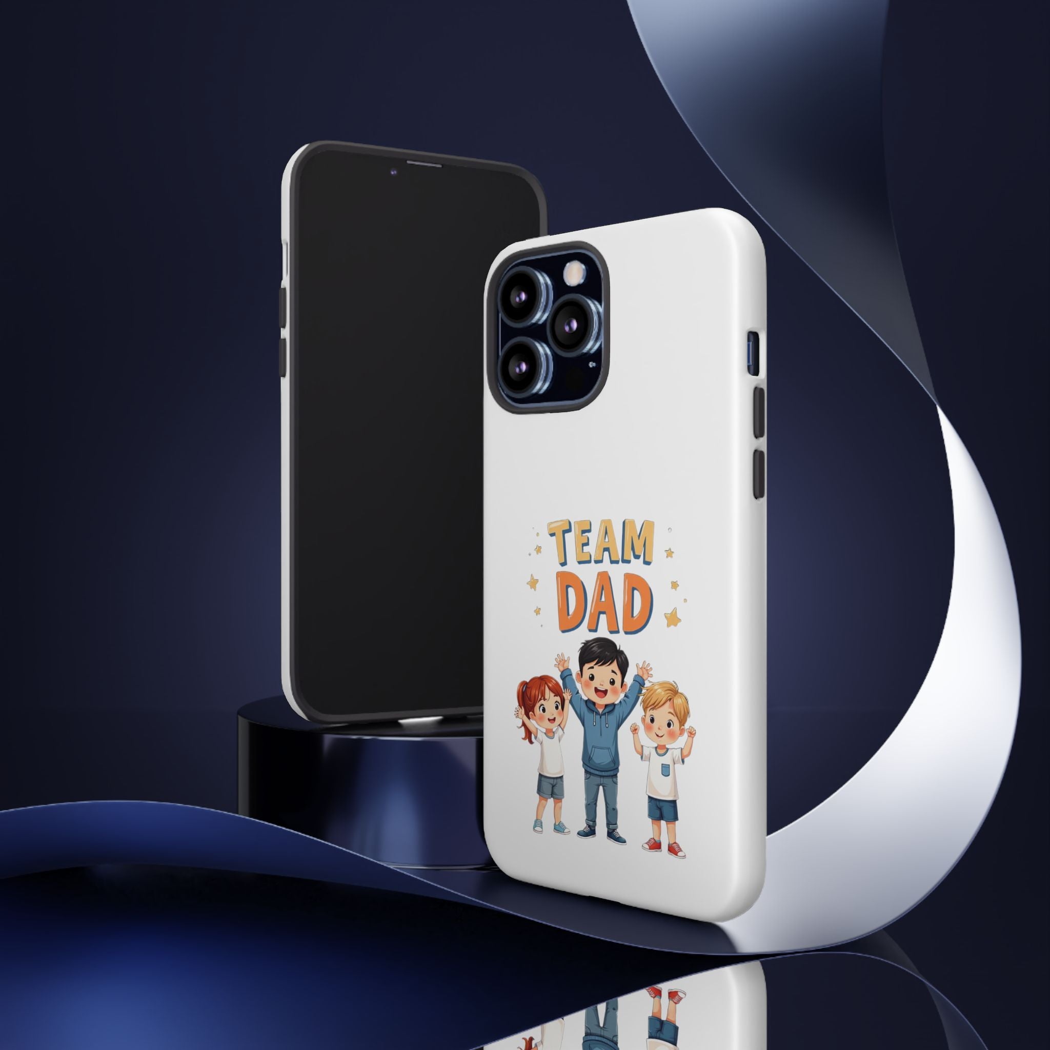 Team Dad Phone Case, Fun Gift for Fathers, Durable Phone Protector, Cute Dad Team Merchandise, Father's Day Special