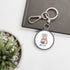 Happy Father's Day Big Cat Keyring Tag