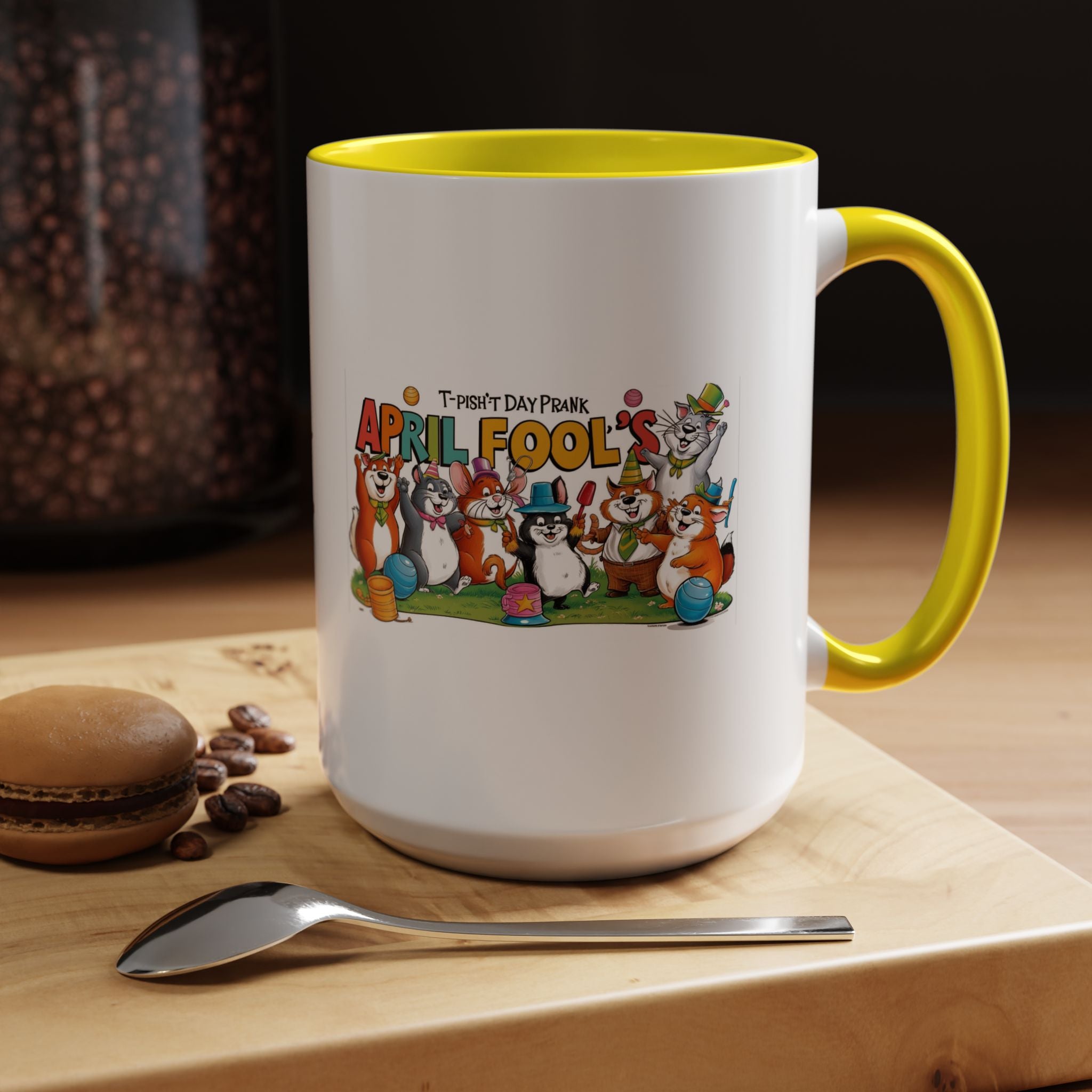 T-Pish'-T Day Prank Accent Coffee Mug
