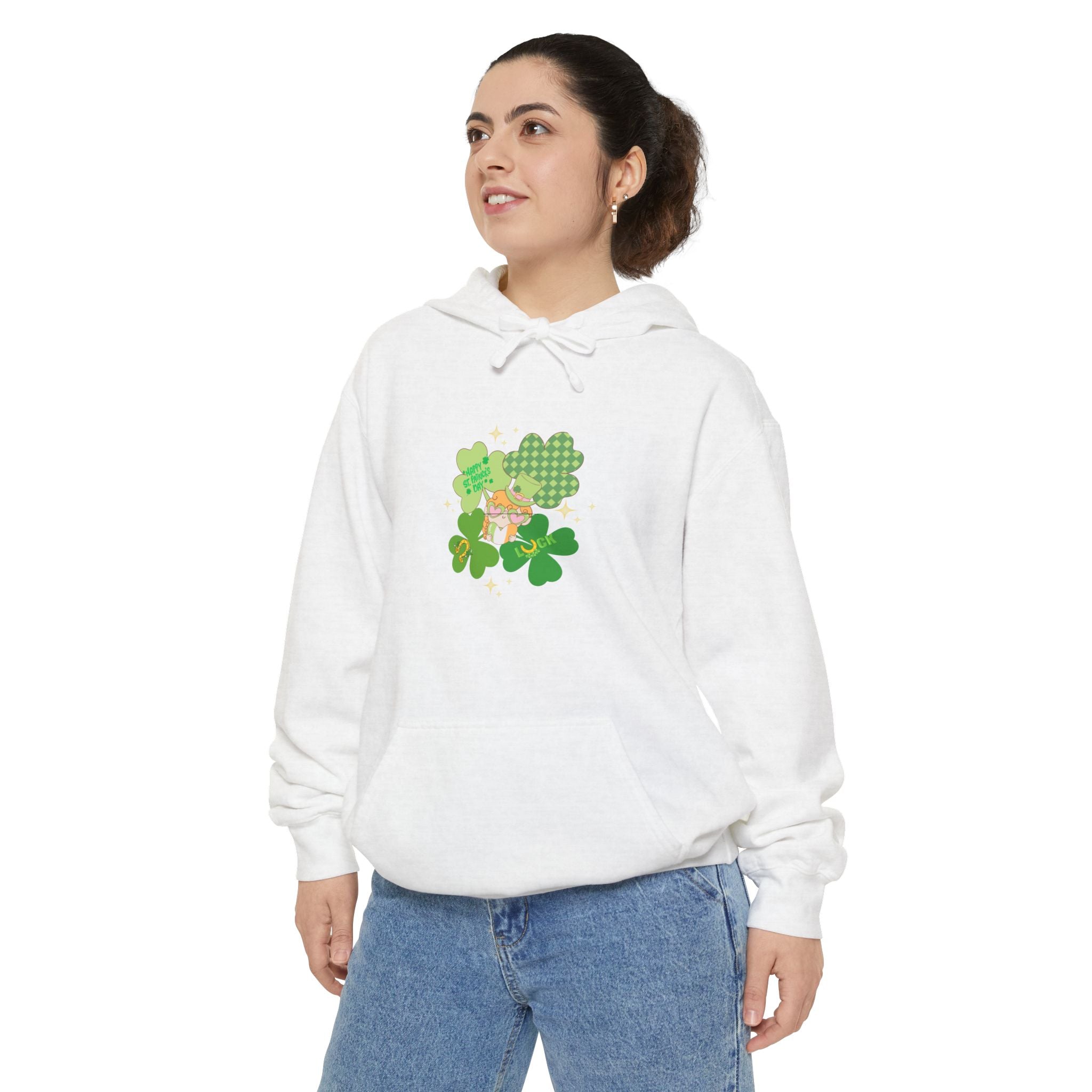 Retro St.Paddy's Day Unisex Garment-Dyed Hoodie
