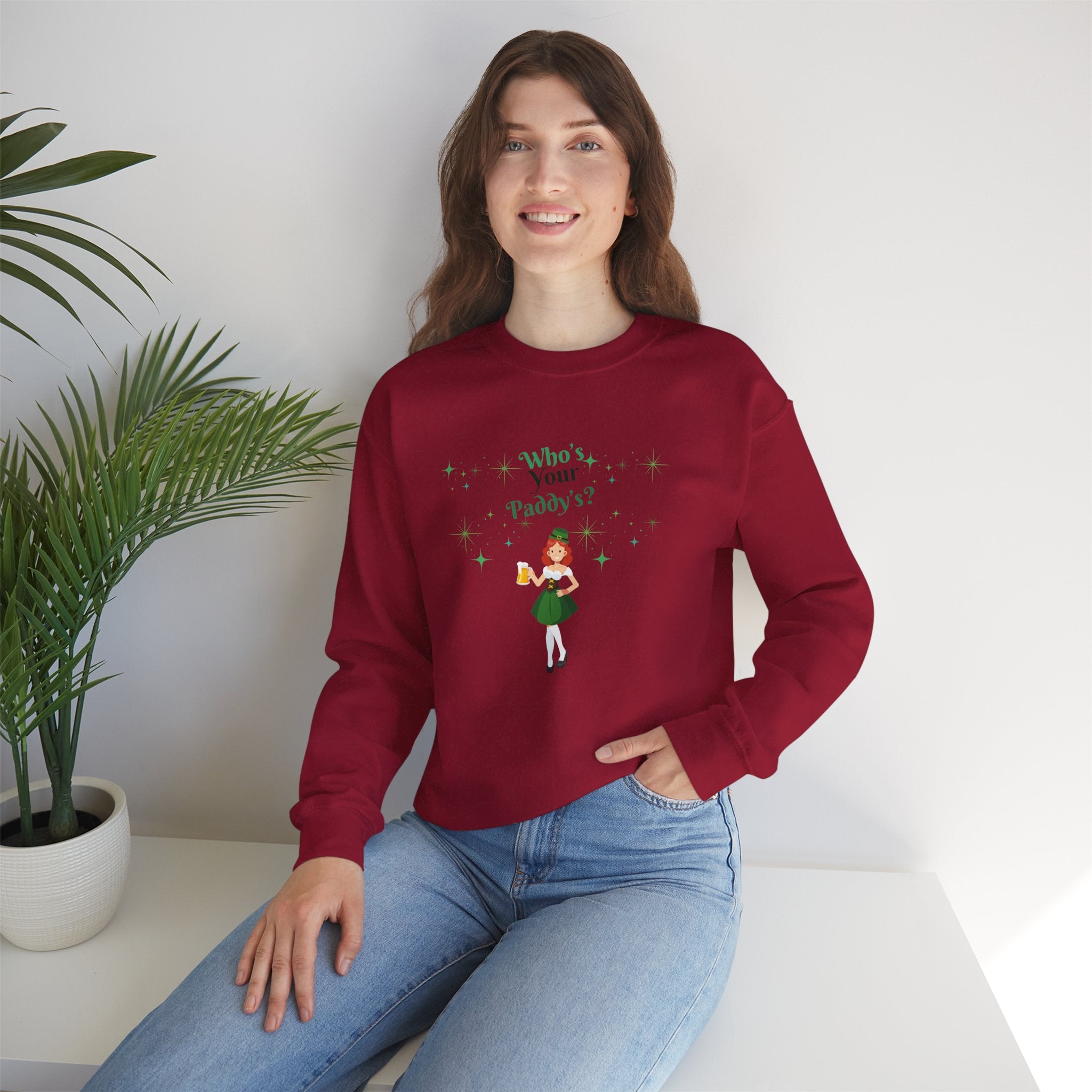 Who's Your Paddy's? Unisex Crewneck Sweatshirt - Perfect for St. Patrick's Day Celebrations
