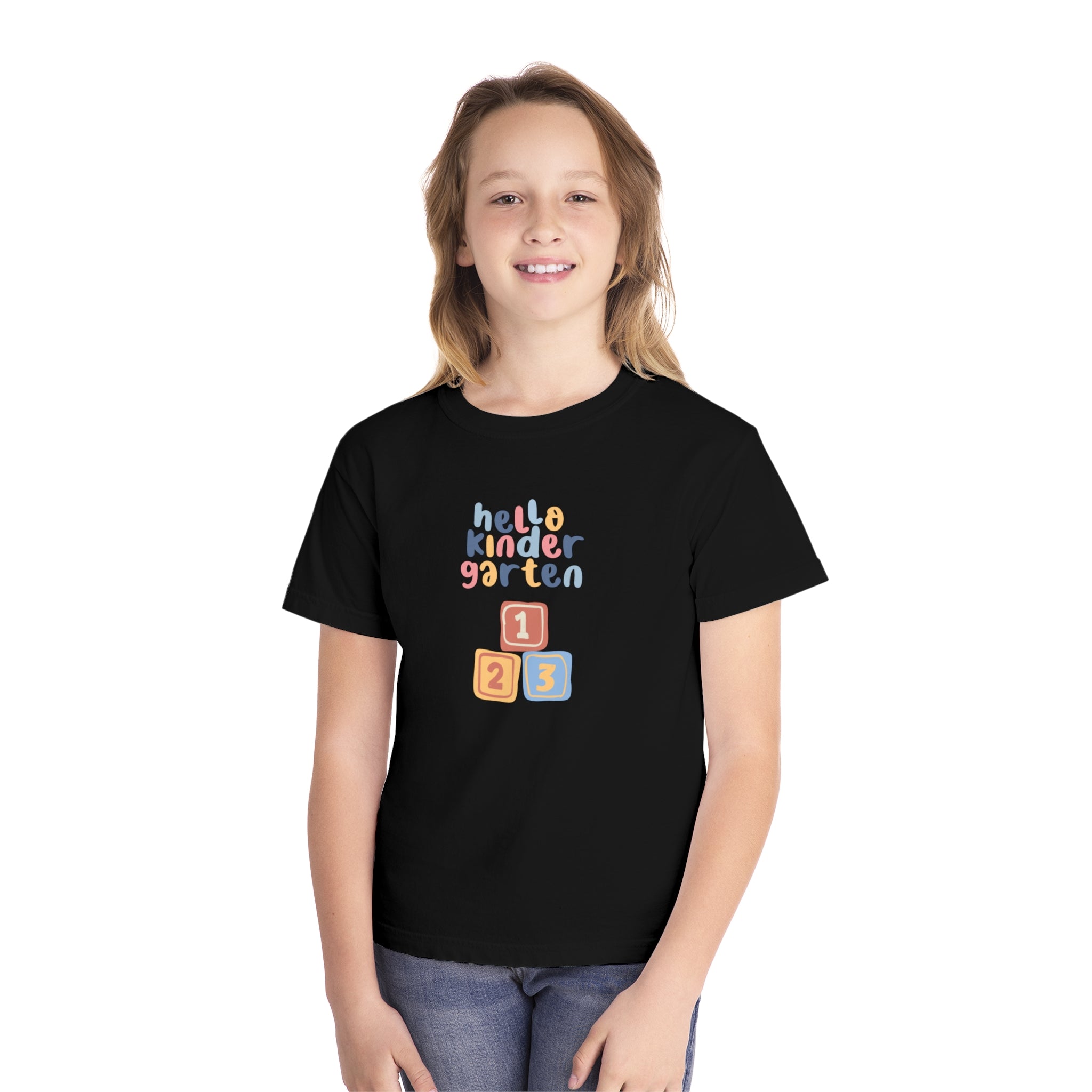 Hello Kindergarten Youth Midweight Tee