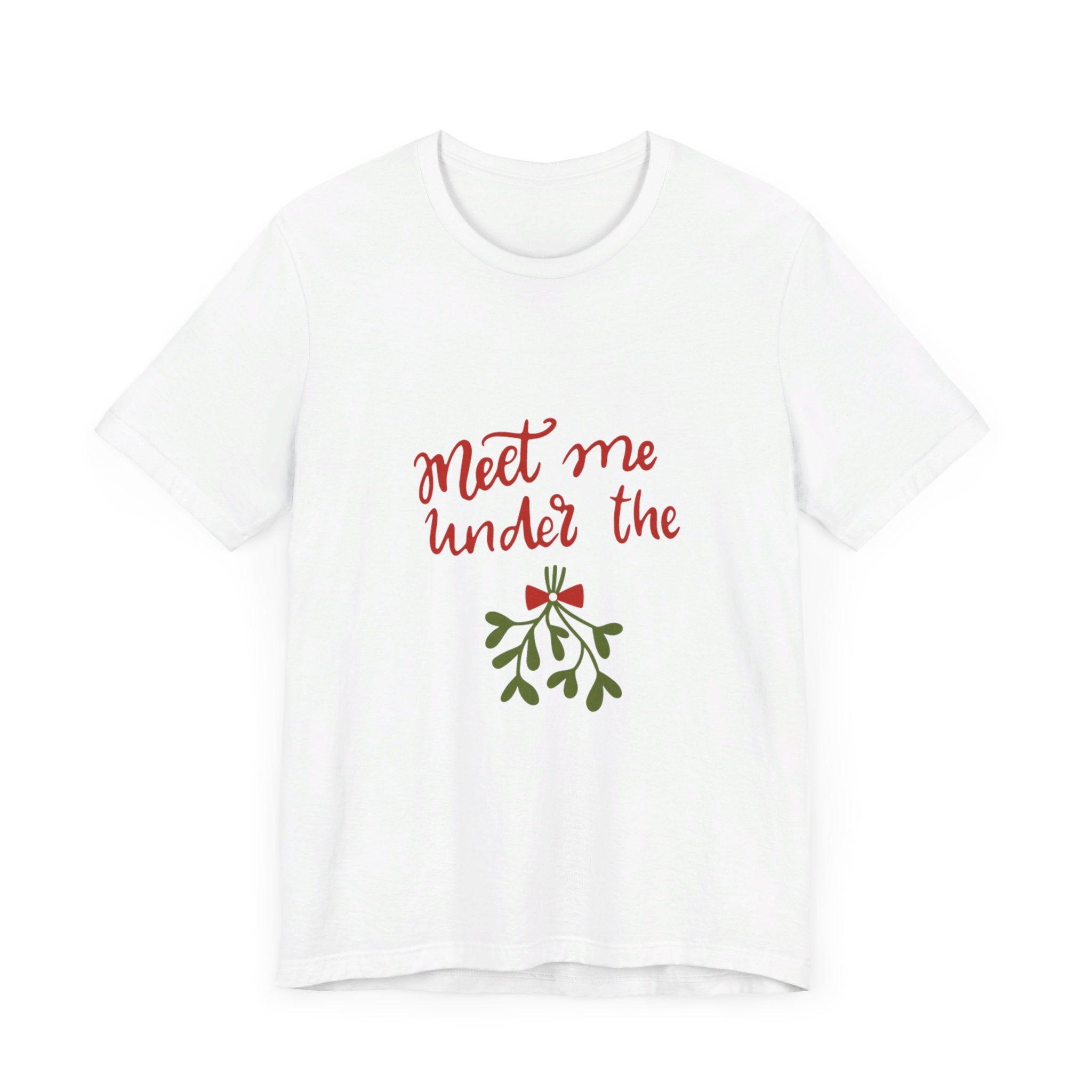 Meet Me Under The Mistletoe Unisex Jersey Short Sleeve Tee