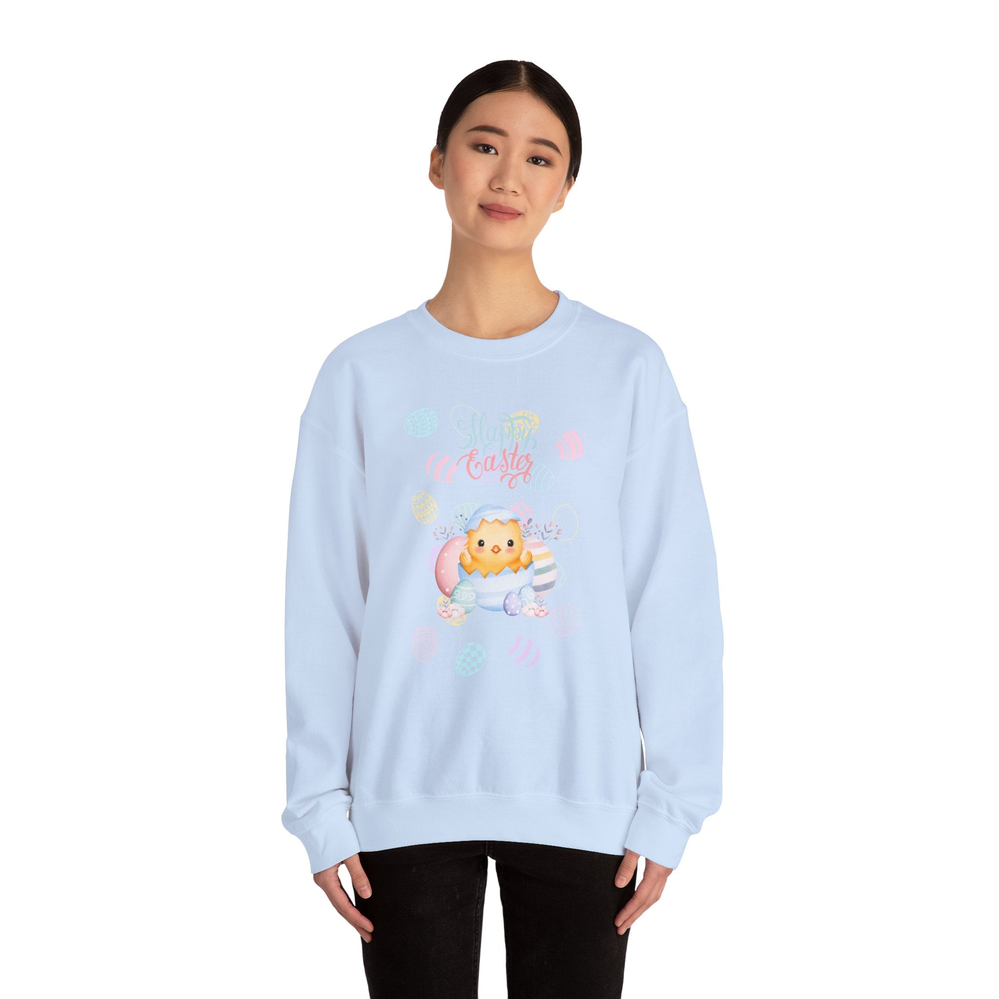 Chick Happy Easter Crewneck Sweatshirt - Unisex Heavy Blend™