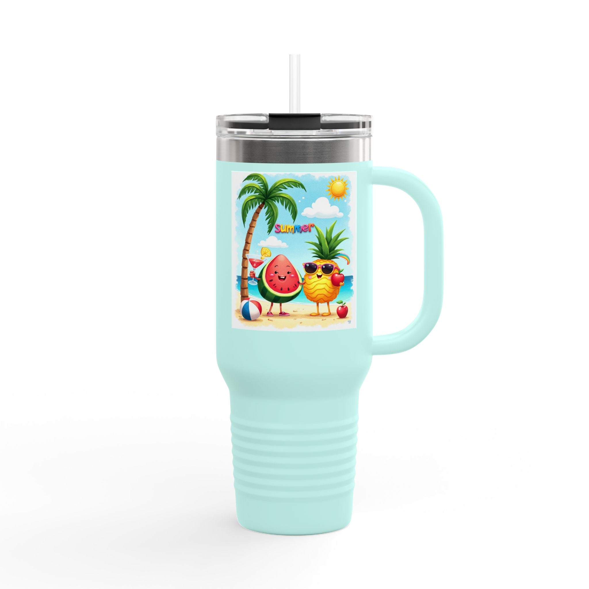 Summer Cool Insulated Travel Mug, 40oz.