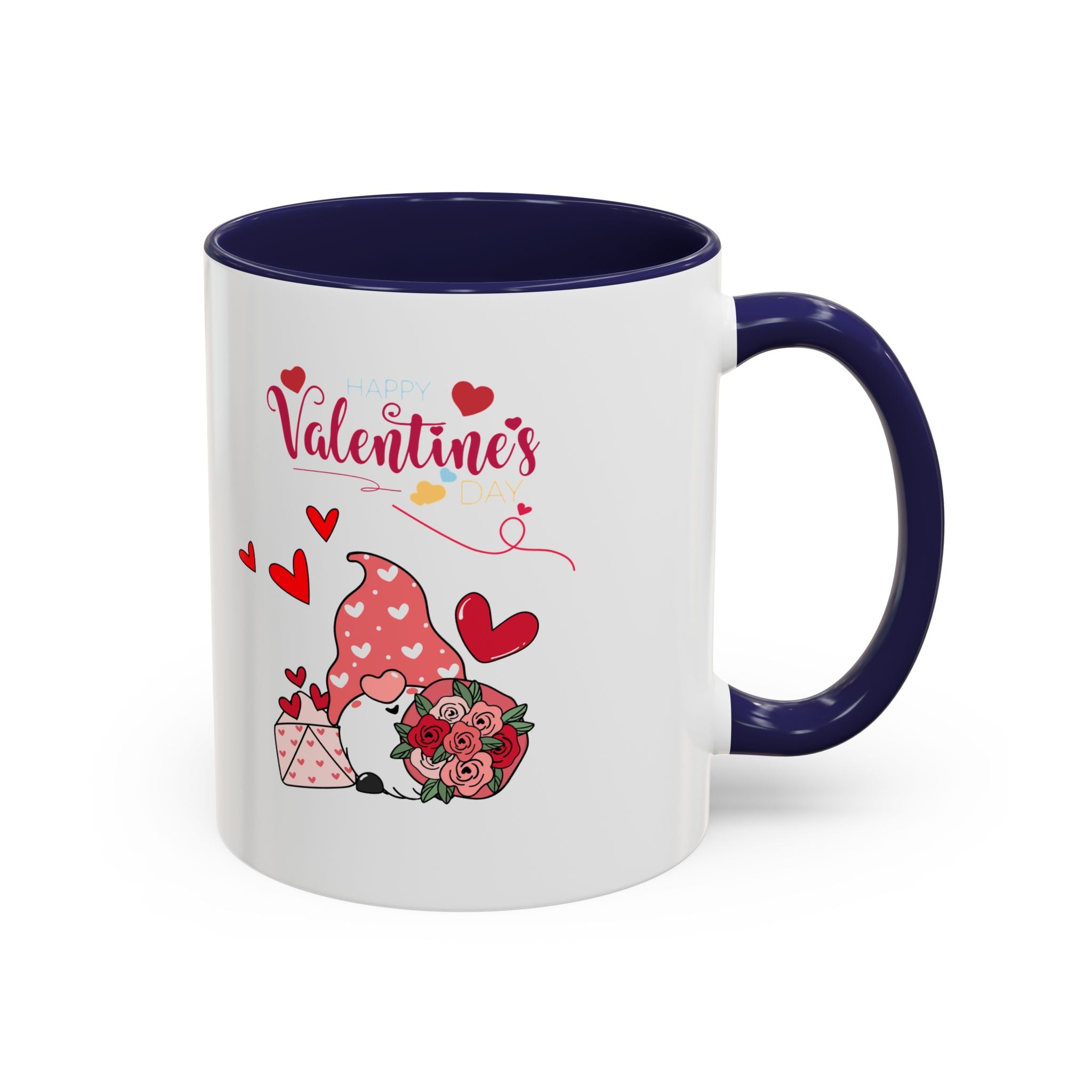 Gnome Valentine's Day Accent Coffee Mug (11, 15oz)
