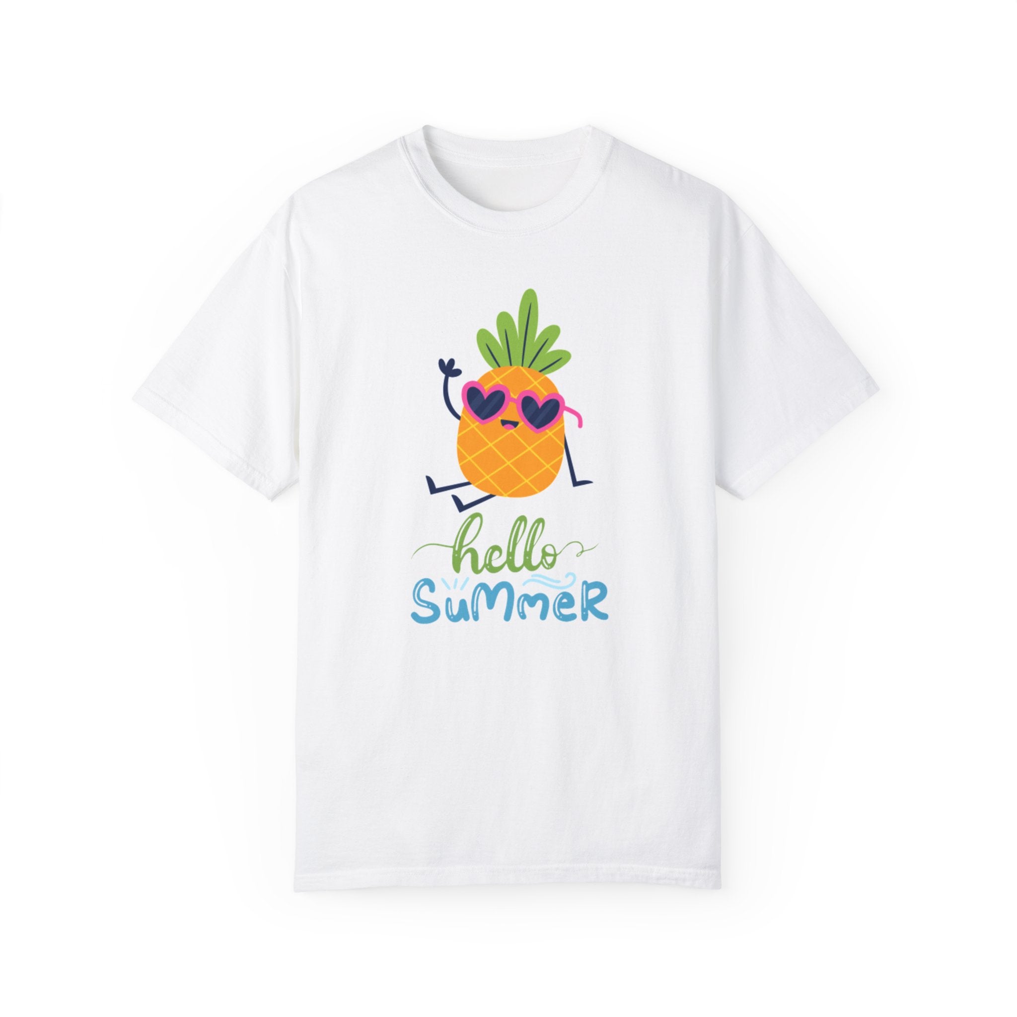 Hello Summer Fun Unisex Garment-Dyed T-shirt