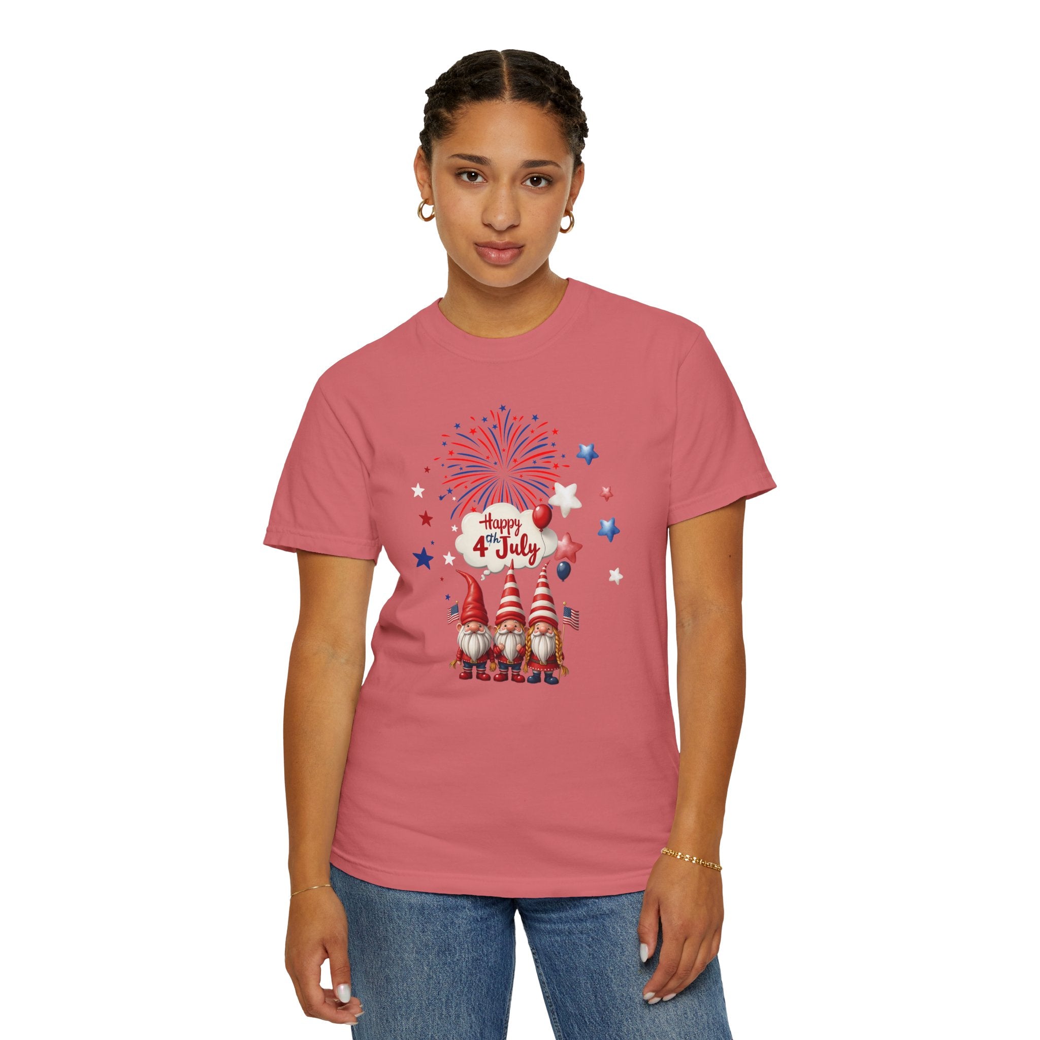Gnome 4th of July T-shirt for 4th of July, Unisex Summer Tee