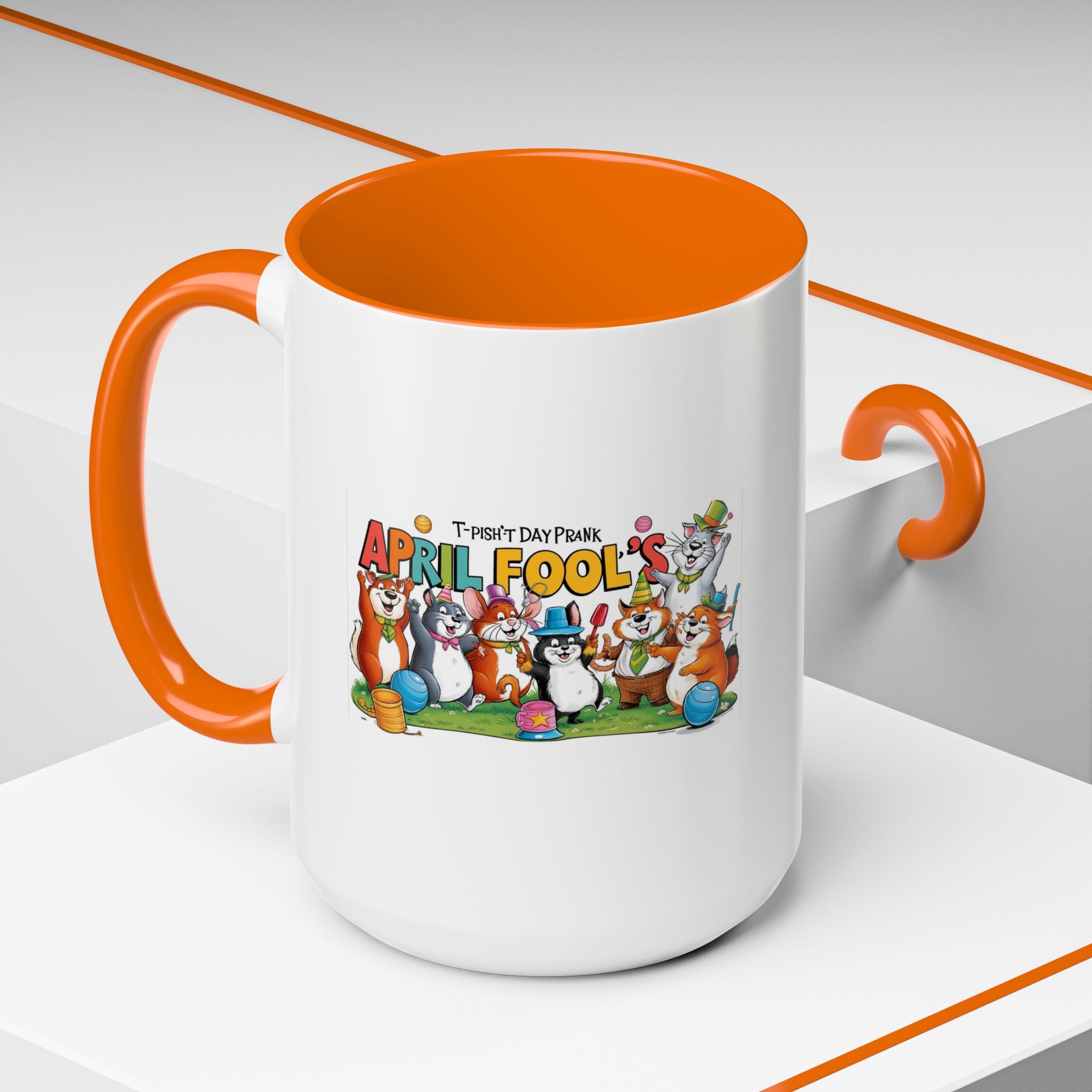 T-Pish'-T Day Prank Accent Coffee Mug
