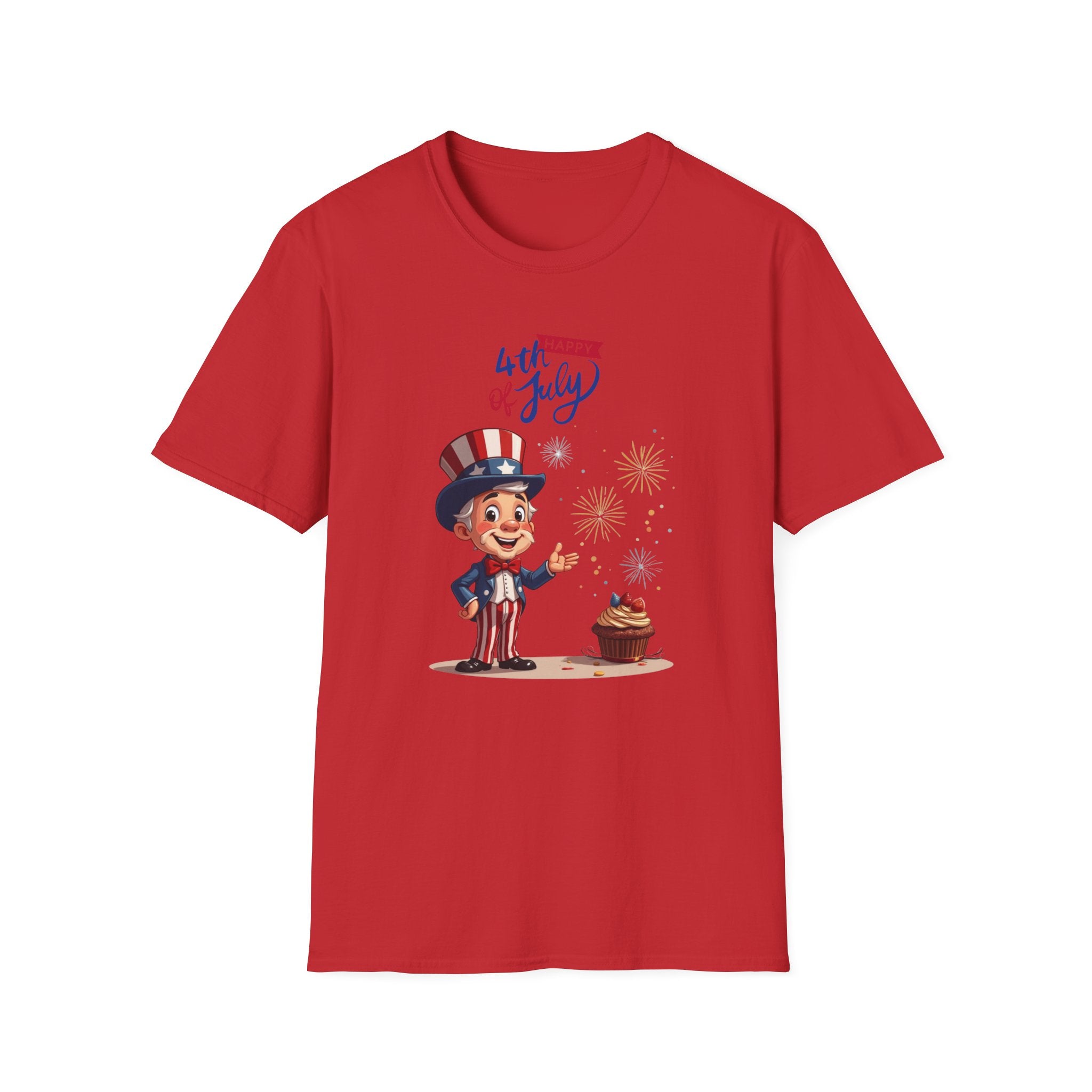 Uncle Sam Happy 4th of July Unisex Soft-style T-Shirt
