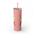 Happy All Hallows Eve Skinny Tumbler with Straw, 20oz