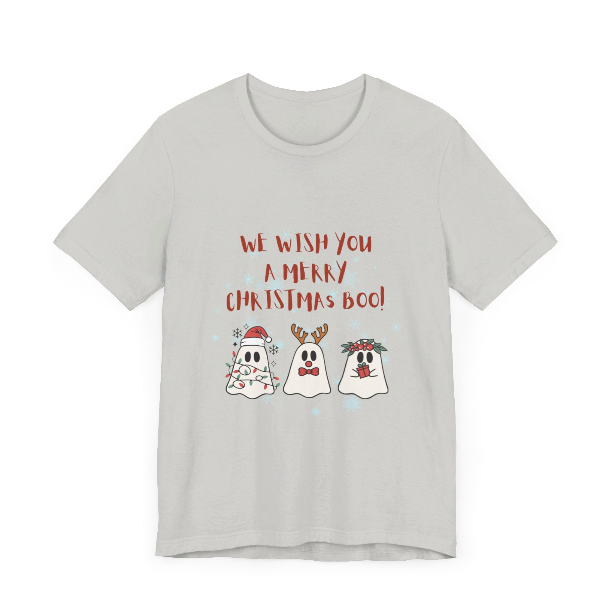We Wish You A Merry Christmas Boo Unisex Jersey Short Sleeve Tee