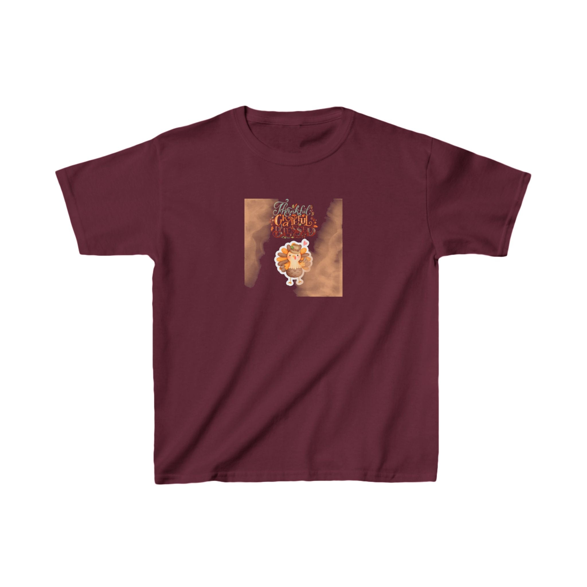 Thankful Grateful Blessed Kids Heavy Cotton™ Tee