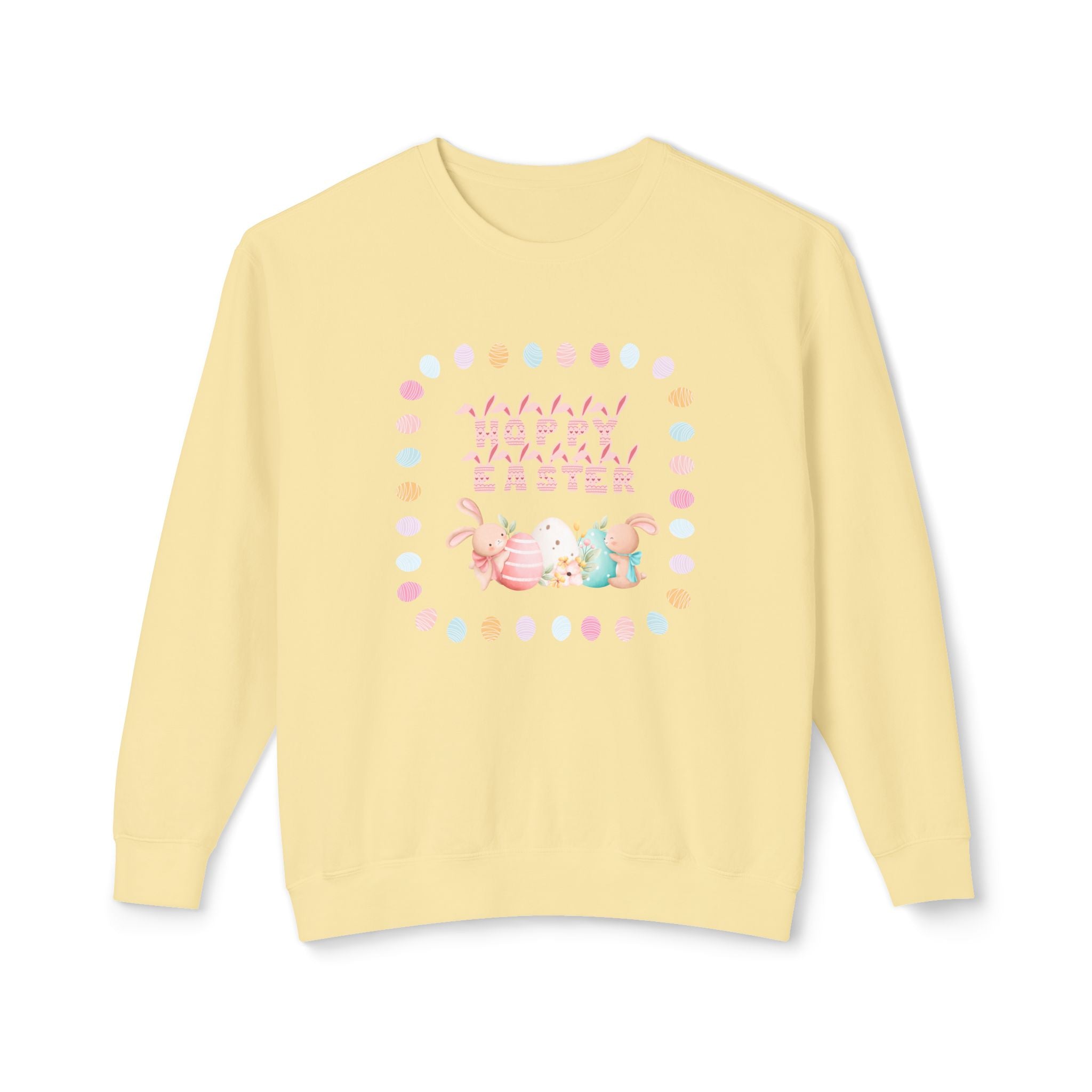 Hoppy Easter Unisex Lightweight Crewneck Sweatshirt