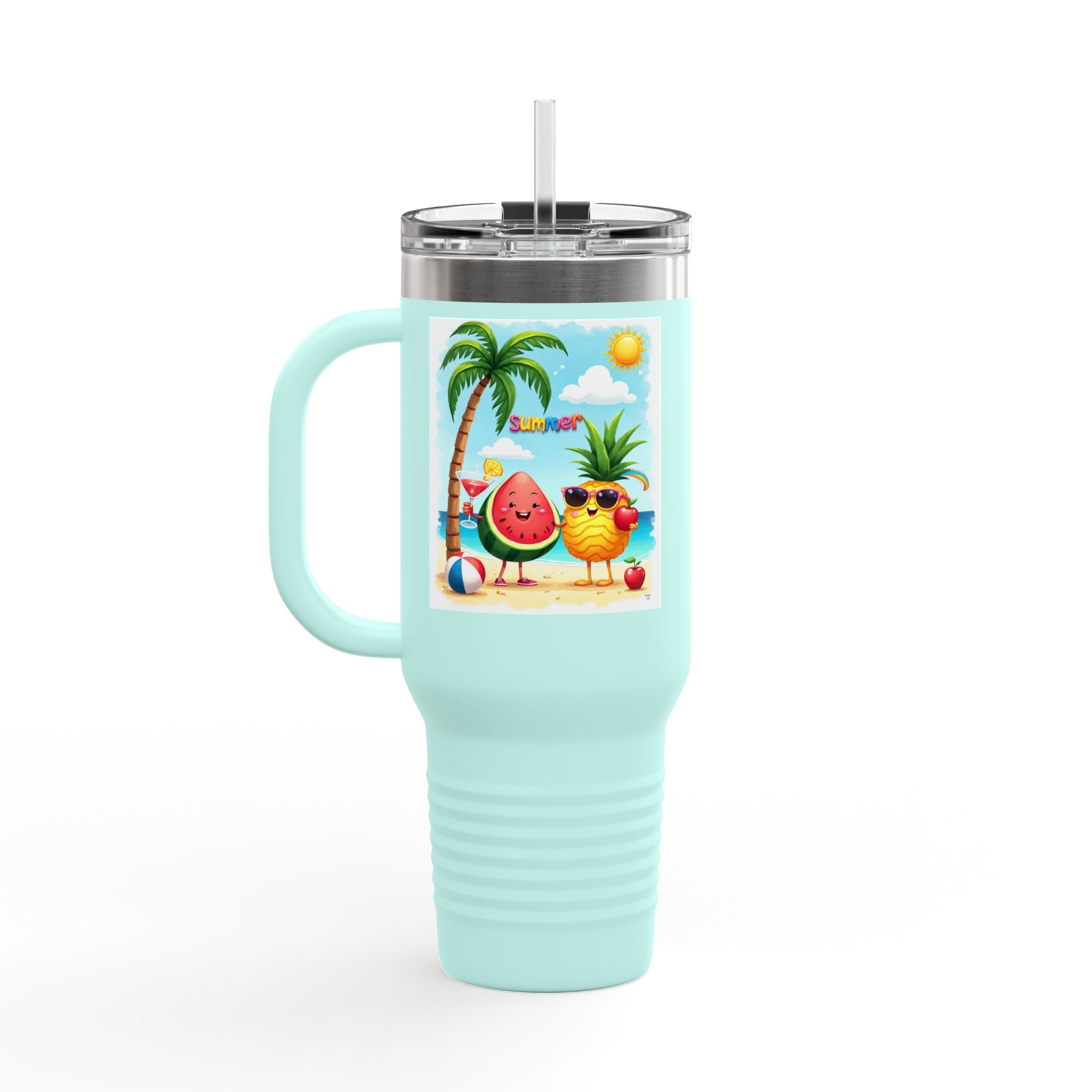 Summer Cool Insulated Travel Mug, 40oz.