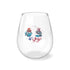Splash 4th Of July Stemless Wine Glass, 11.75oz