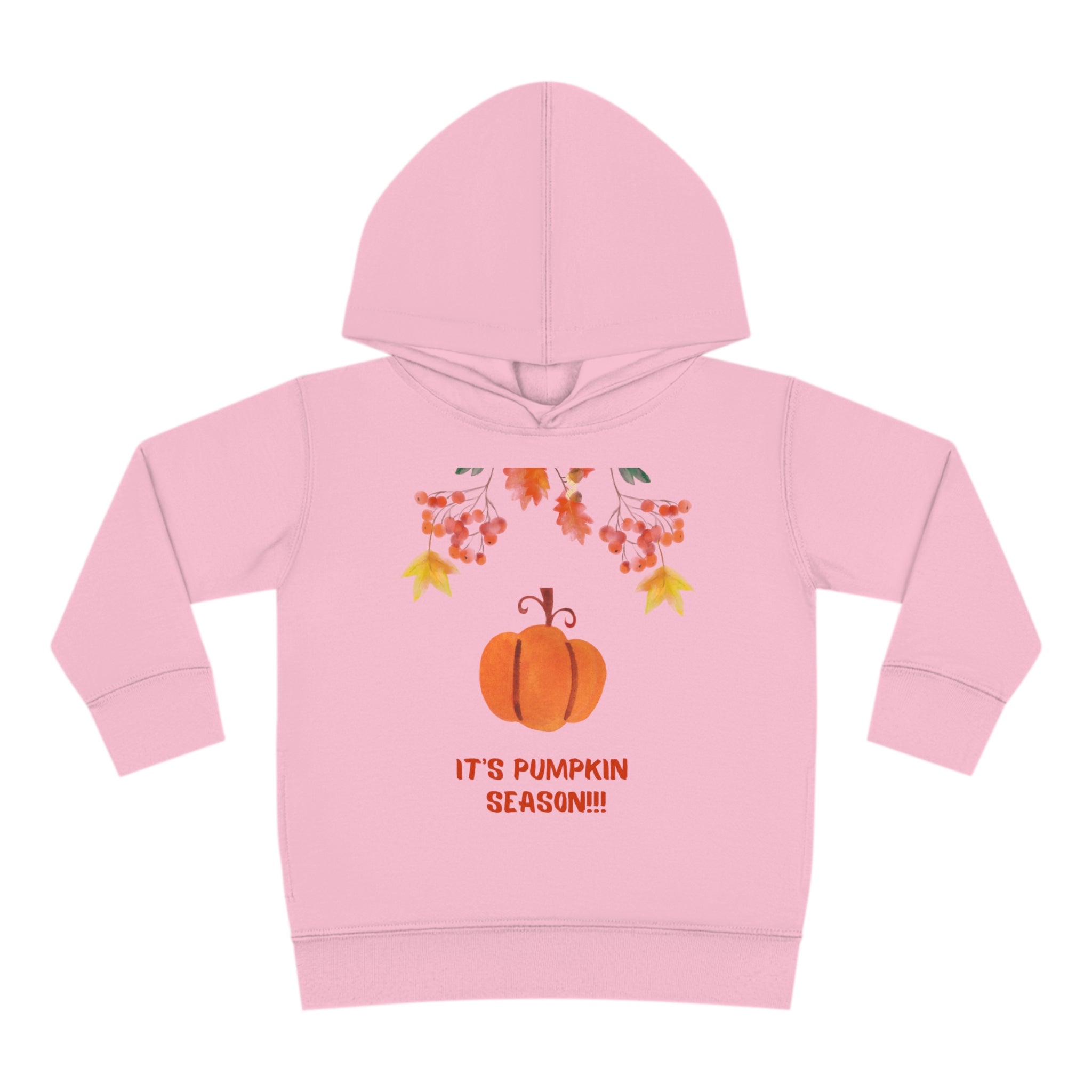 Pumpkin Season Toddler Pullover Fleece Hoodie
