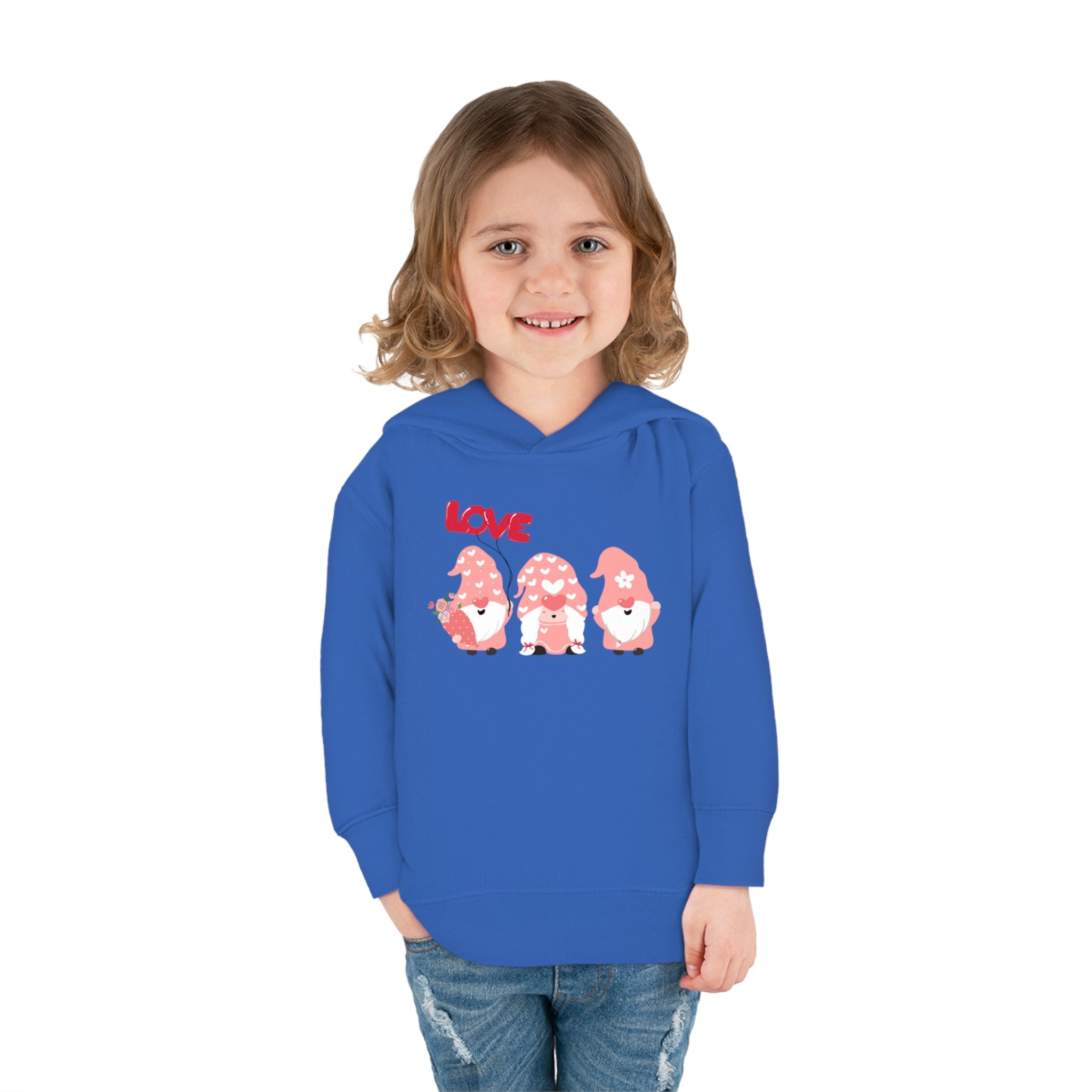 Love Gnome Day Toddler Pullover Fleece Hoodie