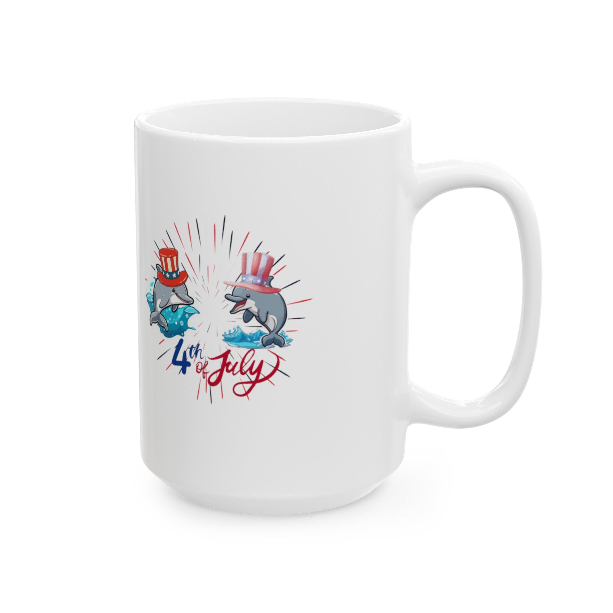 Splash 4th Of July Ceramic Mug, (11oz, 15oz)