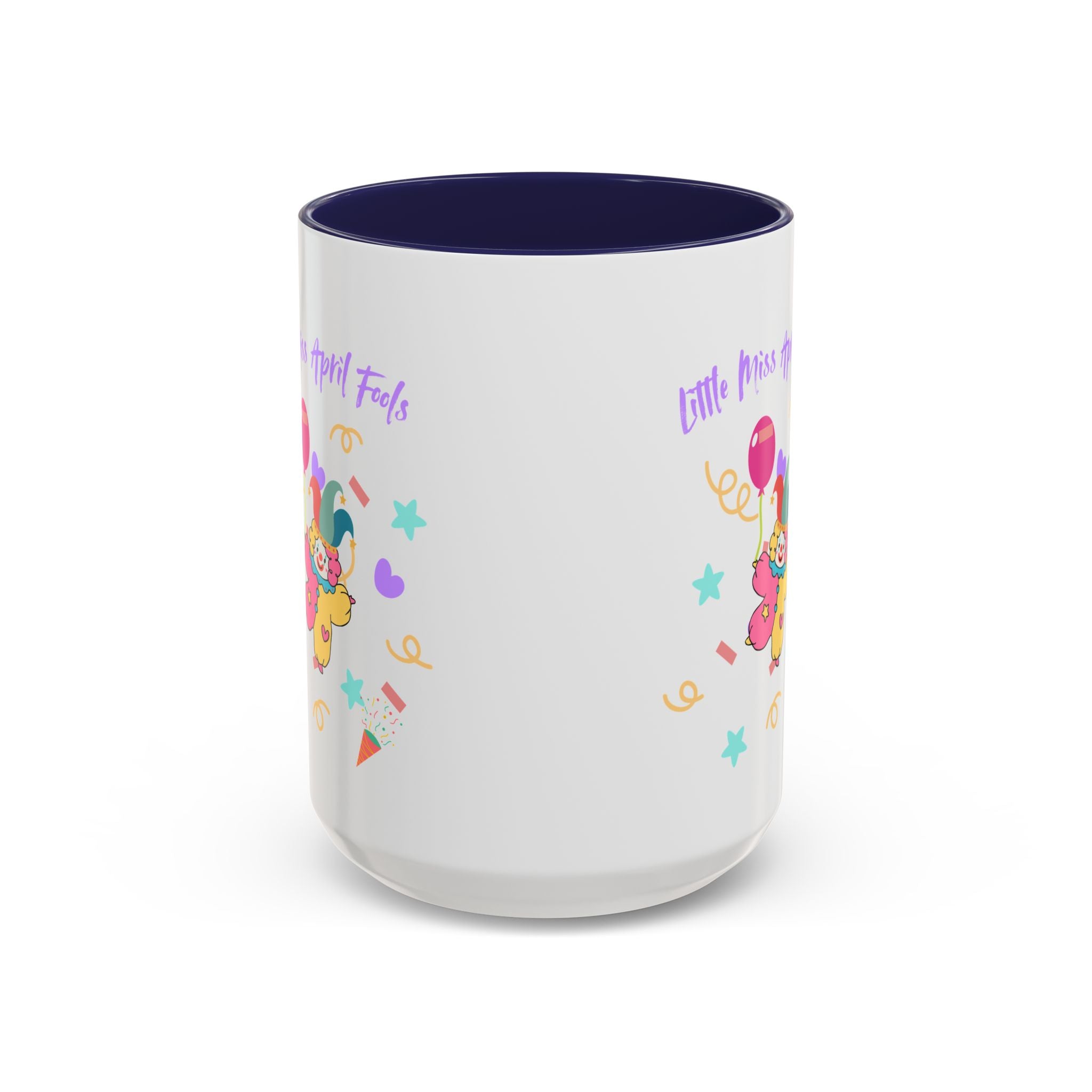 Little Miss April Fool's  Day Accent Coffee Mug - Fun & Whimsical 11oz/15oz