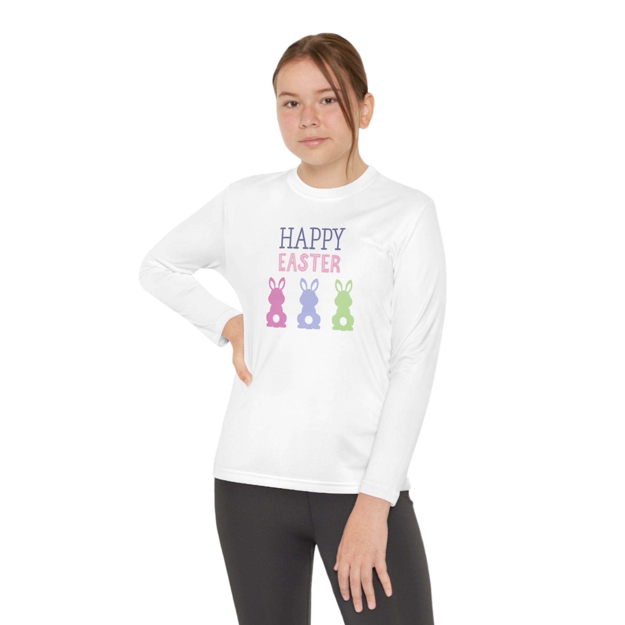 Have A Bunny-tastic Easter Youth Long Sleeve Competitor Tee