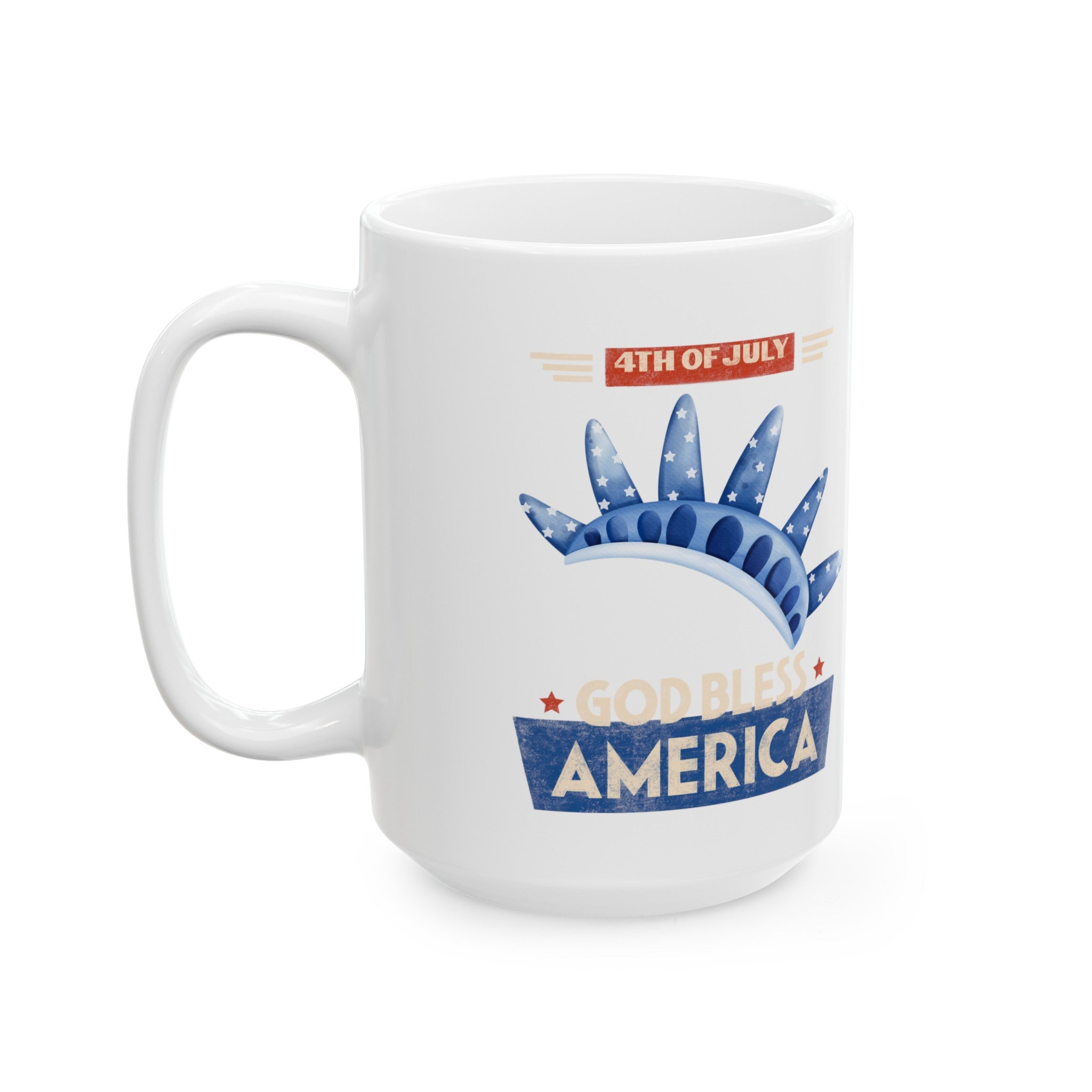 God Bless America Ceramic Mug, (11oz, 15oz)