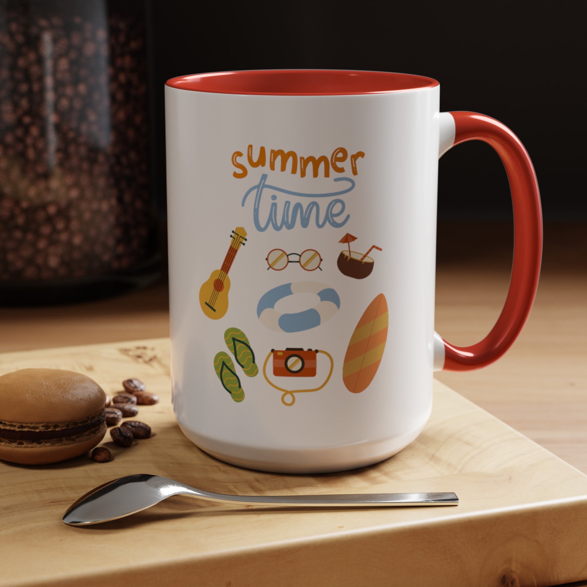 Summertime Fun Accent Coffee Mug (11, 15oz)