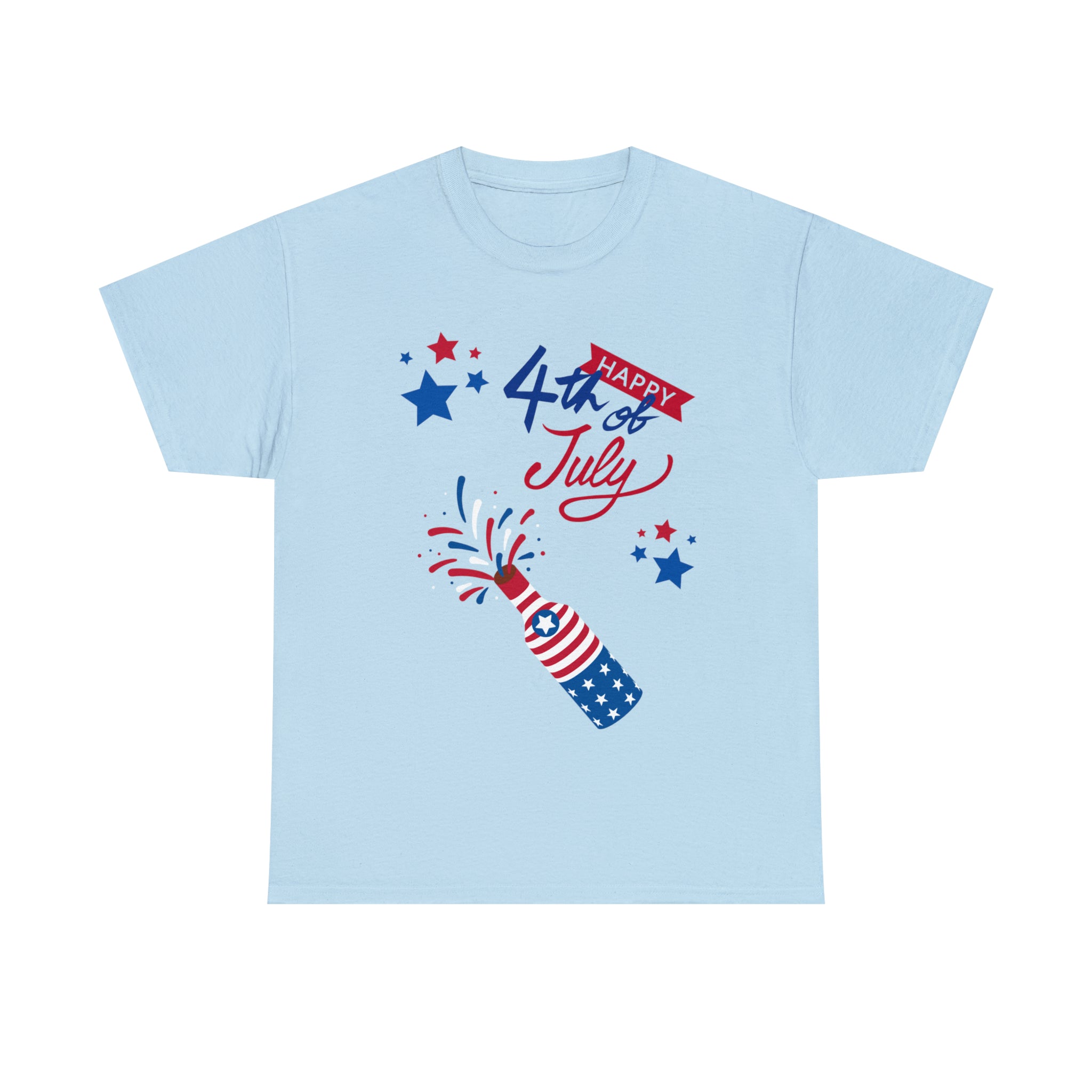 Happy 4th Of July Celebration Unisex Heavy Cotton Tee