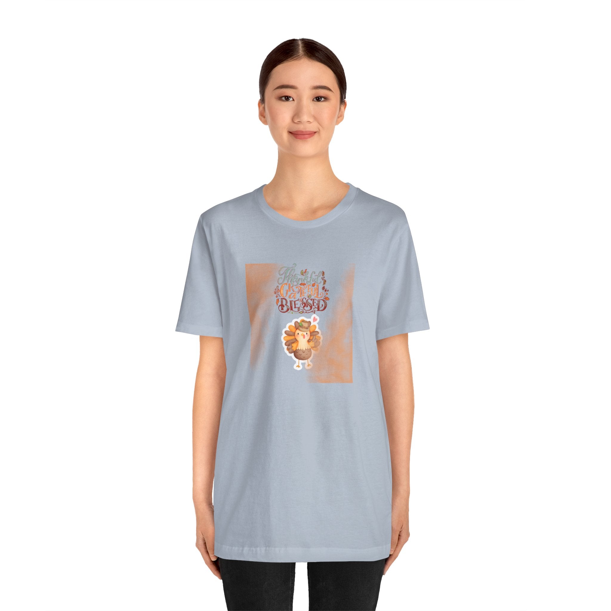 Thankful Grateful Blessed Unisex Jersey Short Sleeve Tee