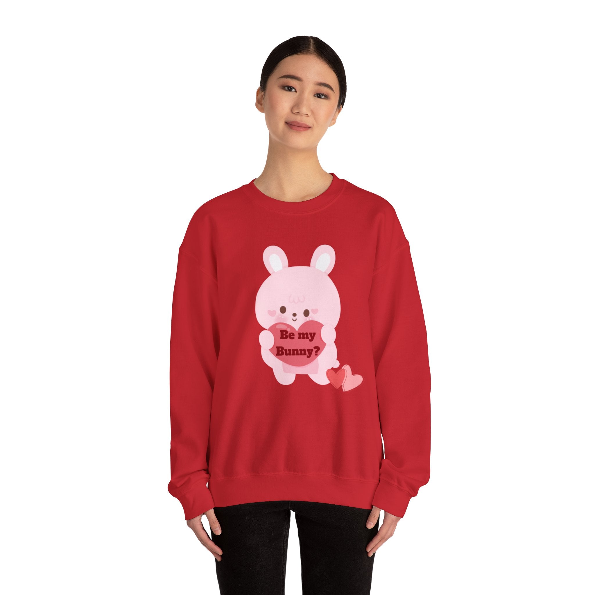 V-Day Bunny Unisex Heavy Blend™ Crewneck Sweatshirt