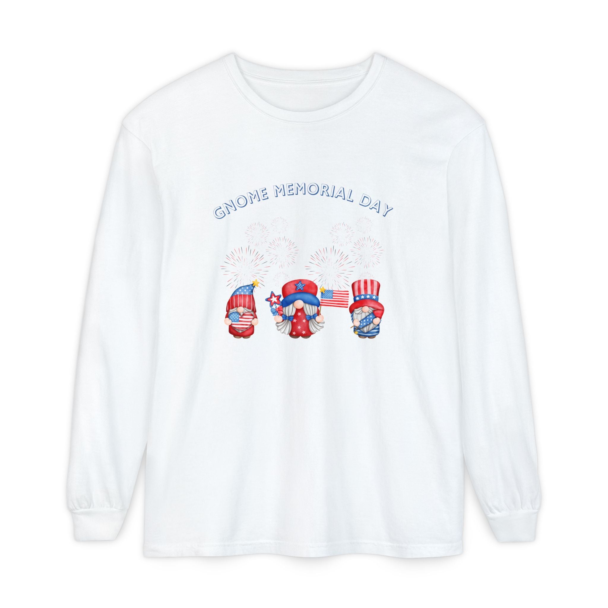 Gnome Memorial Day Long Sleeve T-Shirt