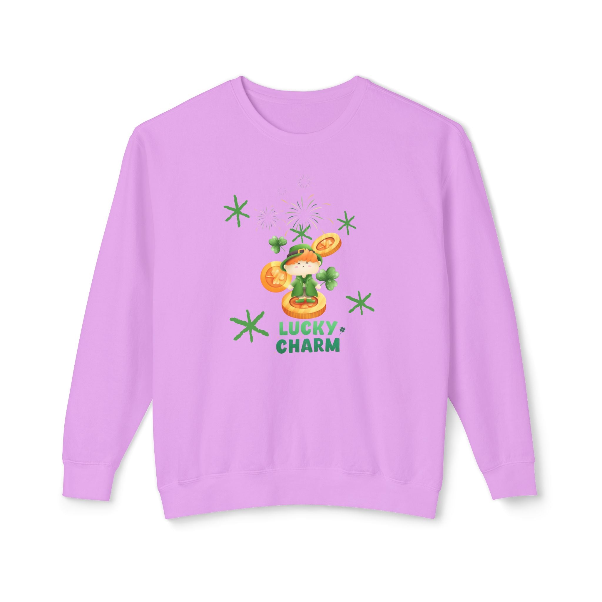 Lucky Charm Unisex Lightweight Crewneck Sweatshirt