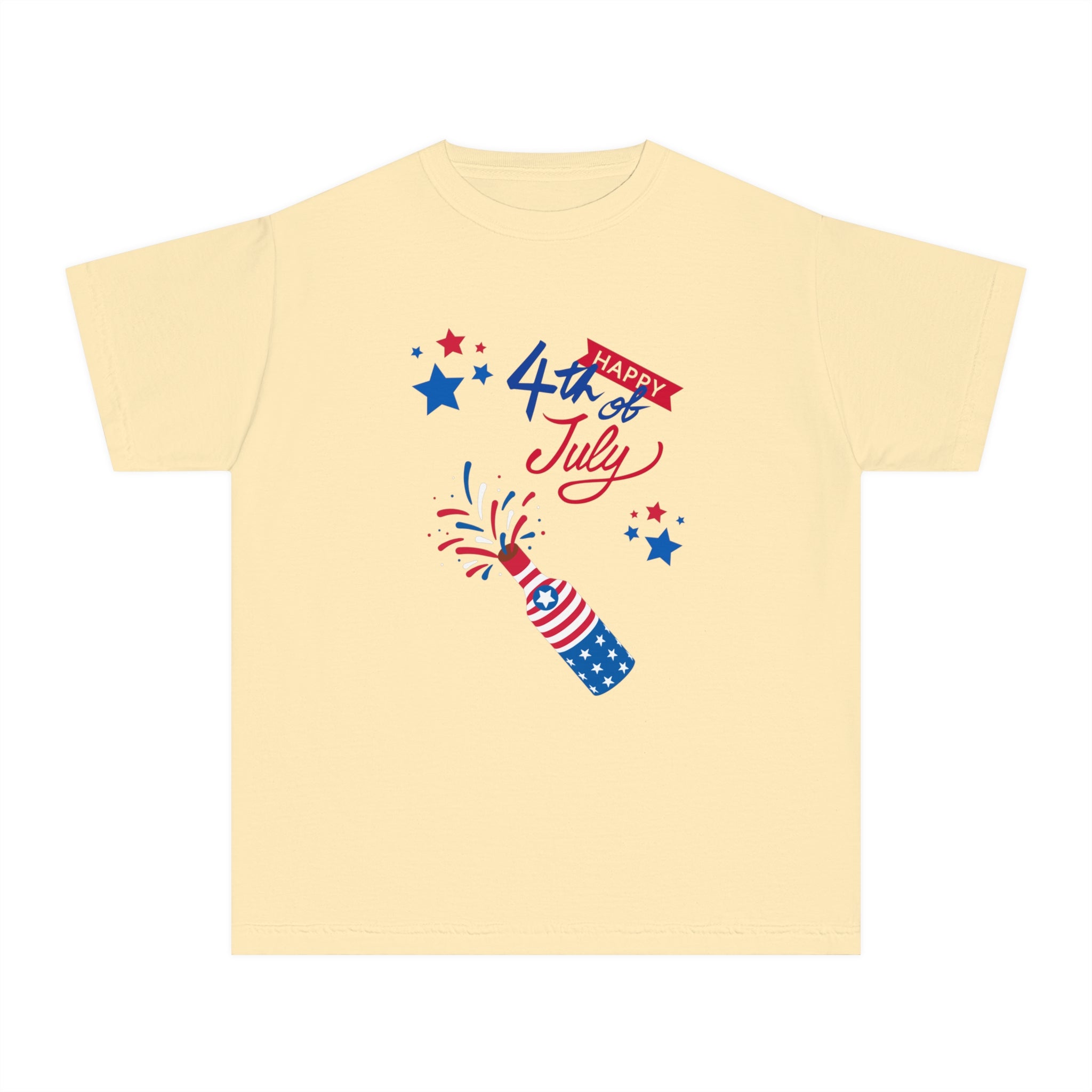 Happy 4th Of July Celebration Youth Midweight Tee