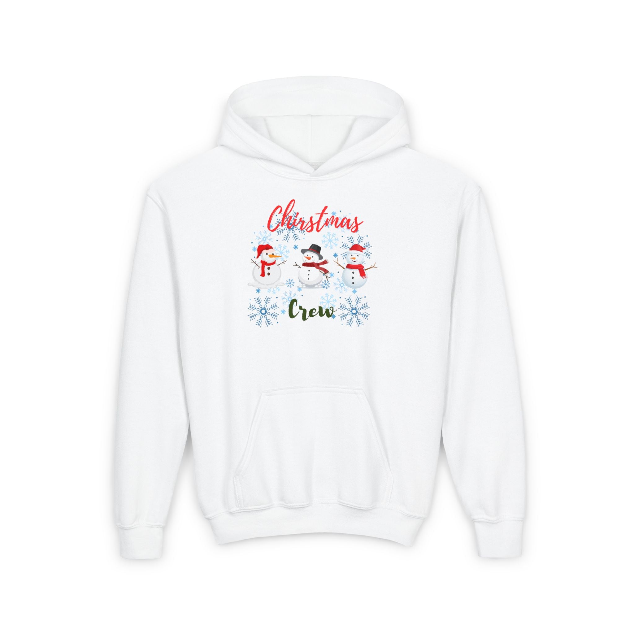 Christmas Crew Youth Heavy Blend Hooded Sweatshirt