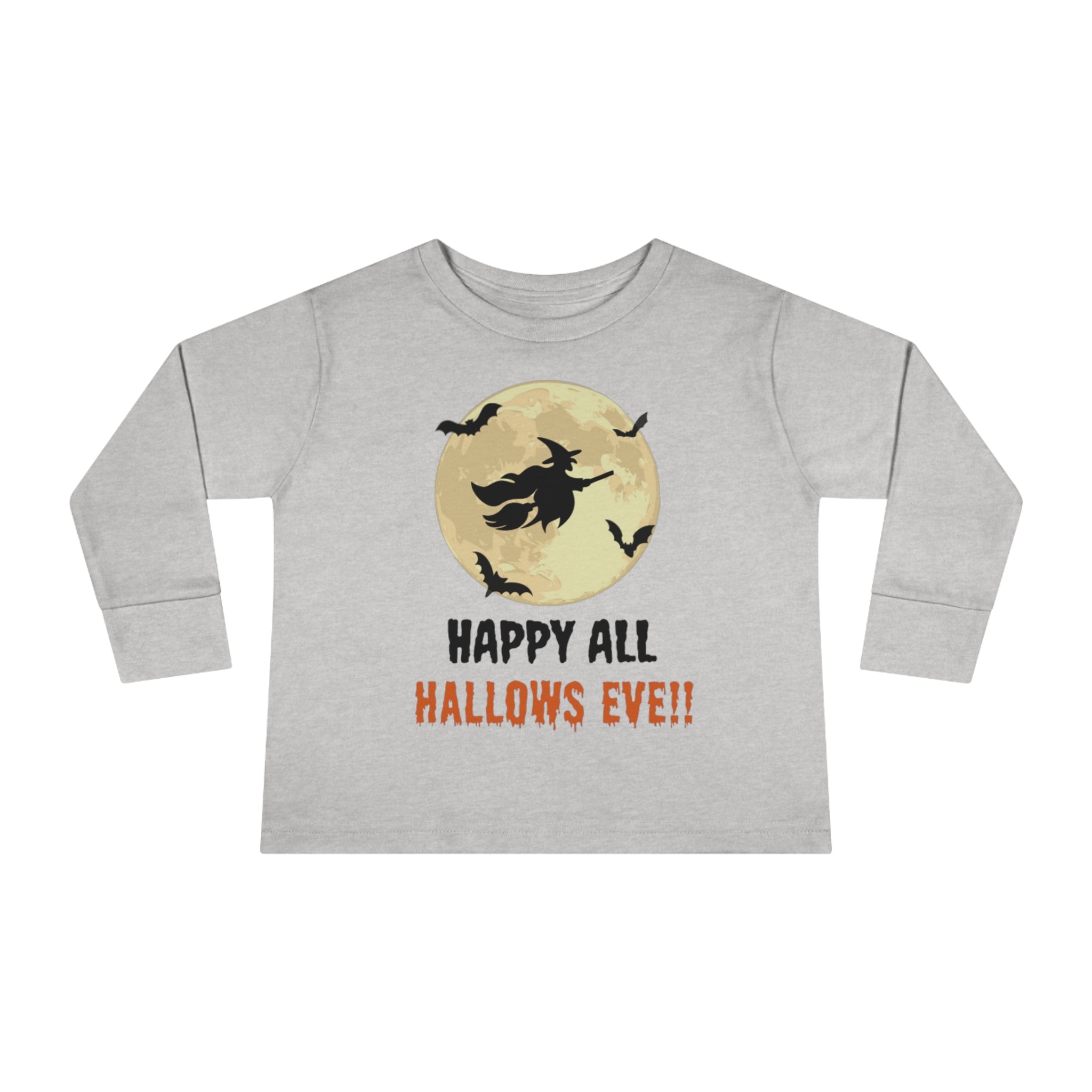 Happy All Hallows Eve Toddler Long Sleeve Tee