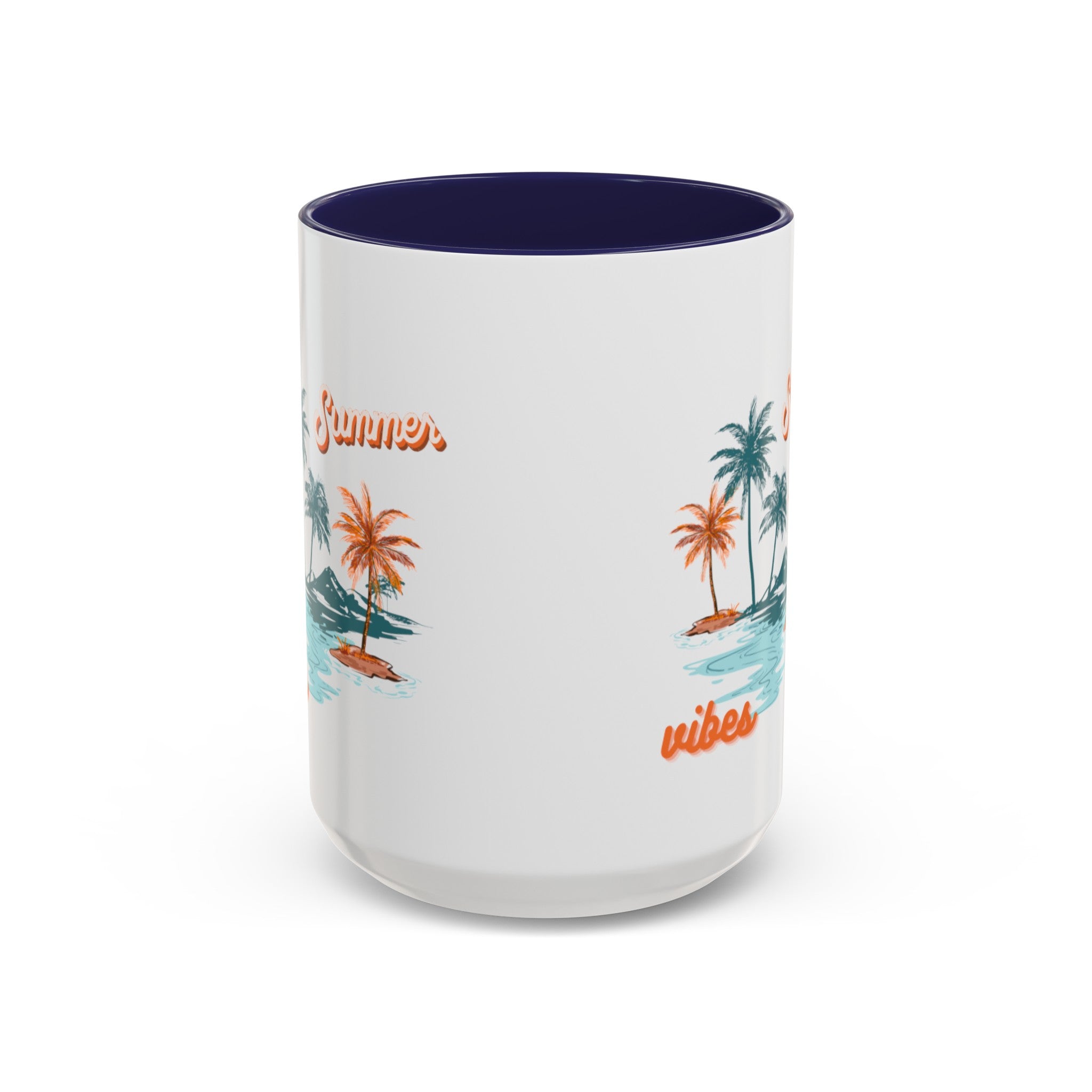 Summer Season Vibes Accent Coffee Mug (11, 15oz)