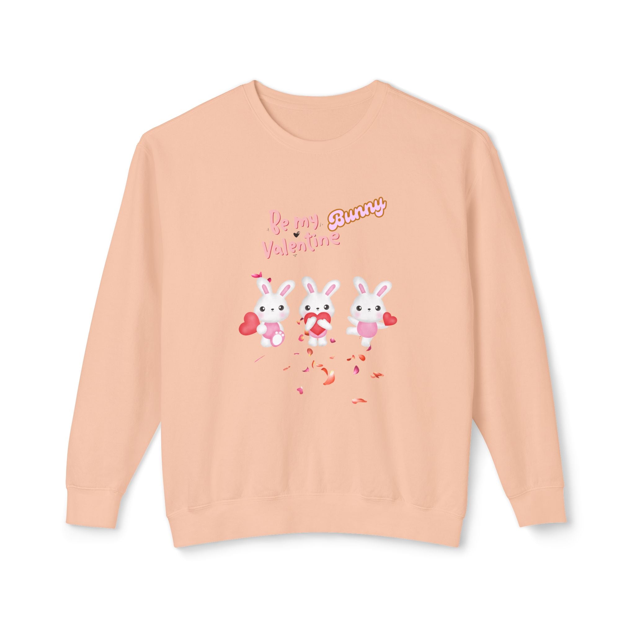 My Bunny Valentine Unisex Lightweight Crewneck Sweatshirt